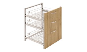 3 SS Drawer Unit (2M, 1L)