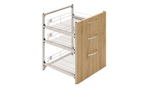 3 SS Drawer Unit (2M, 1L)