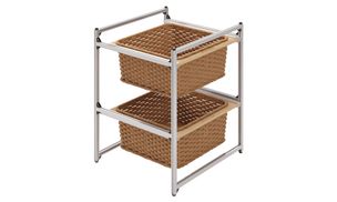 Wooden Wicker Basket Unit (2L)