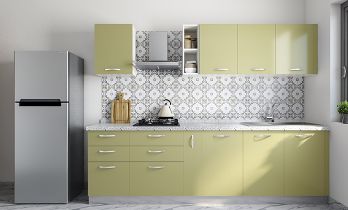 Compact Straight Line Kitchen