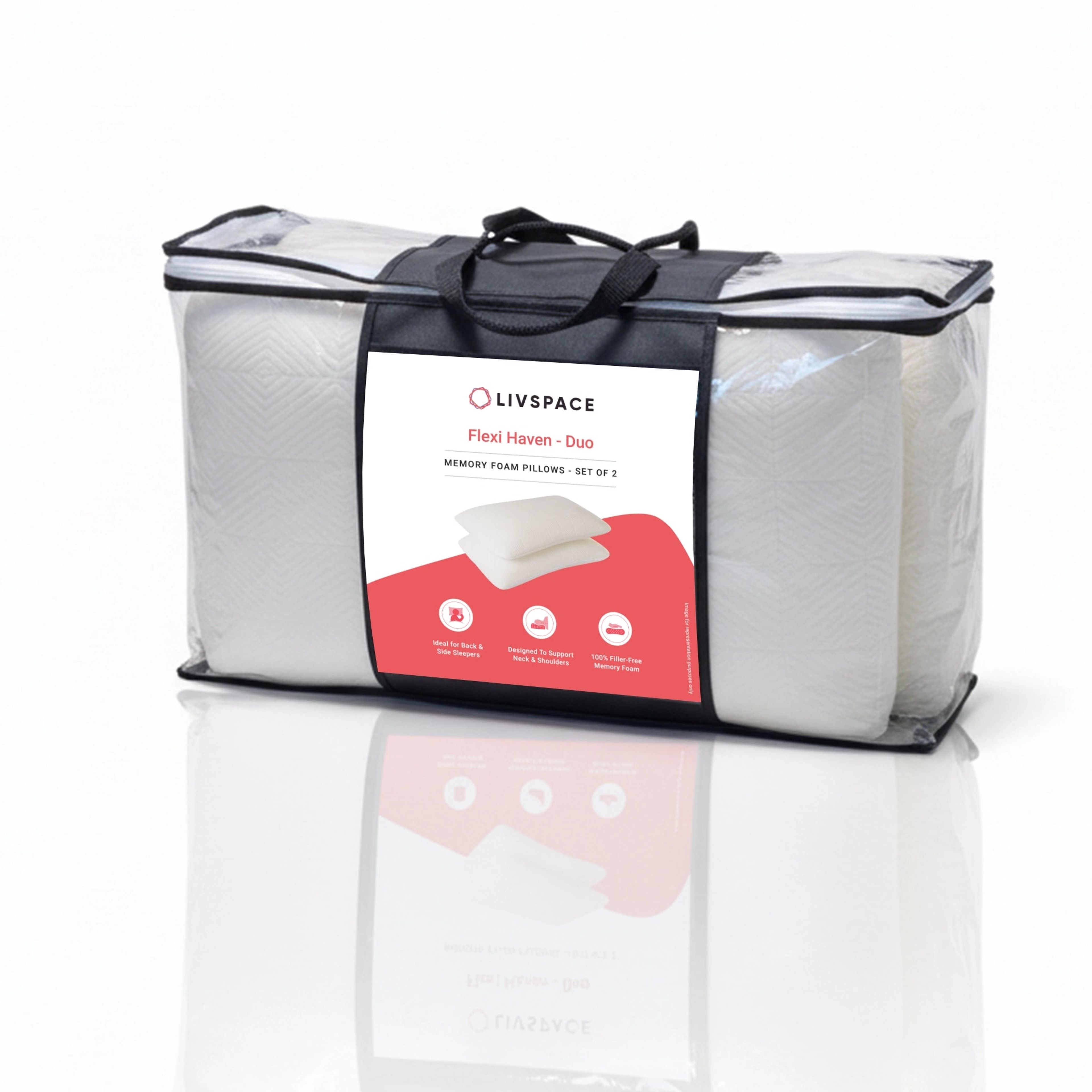 Flexi Haven | Memory Foam Pillow | Set of 2