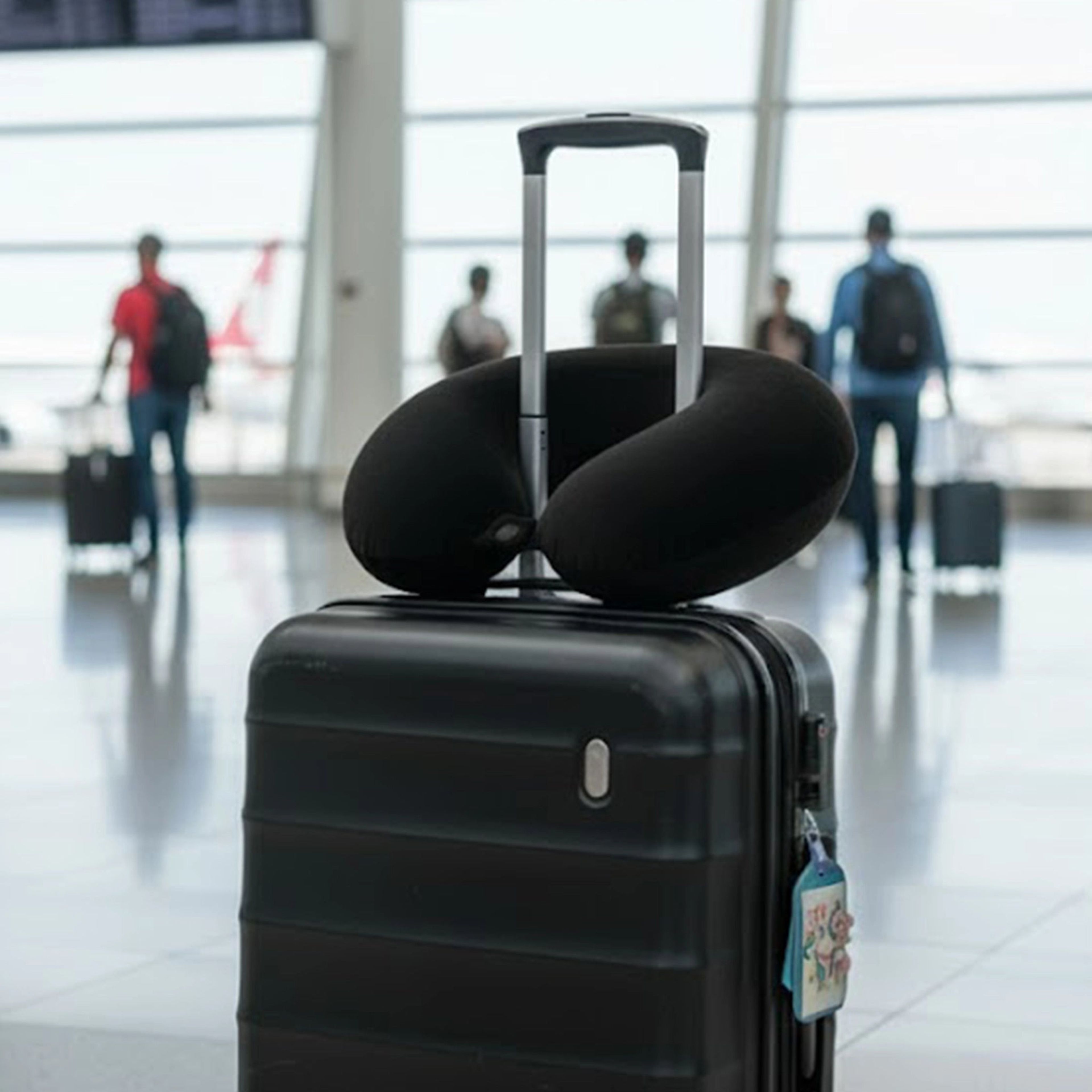 Wanderlust | Travel Neck Pillow | Black