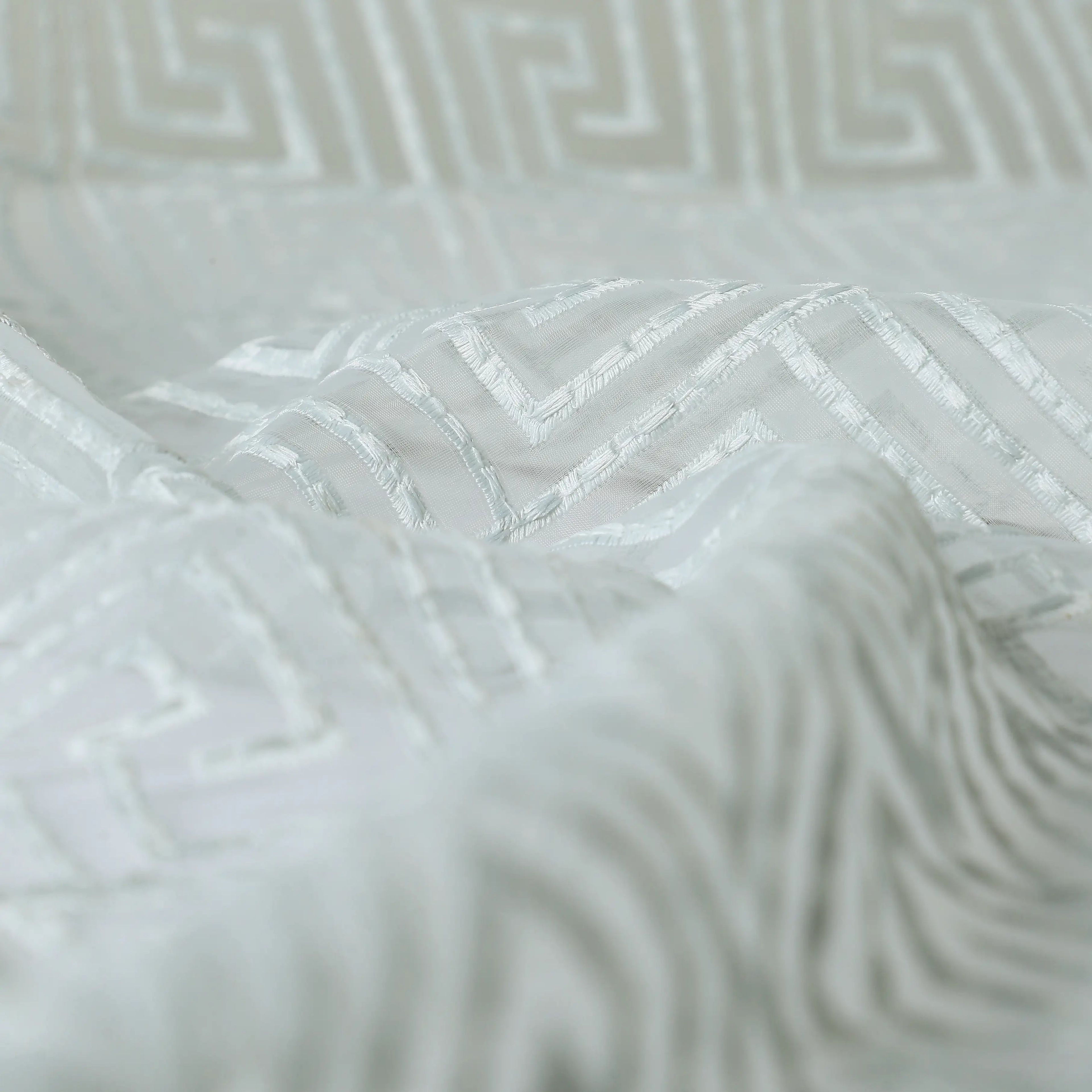 Velina Set of 2 Embroidered Sheer Readymade Curtains | Modern Maze