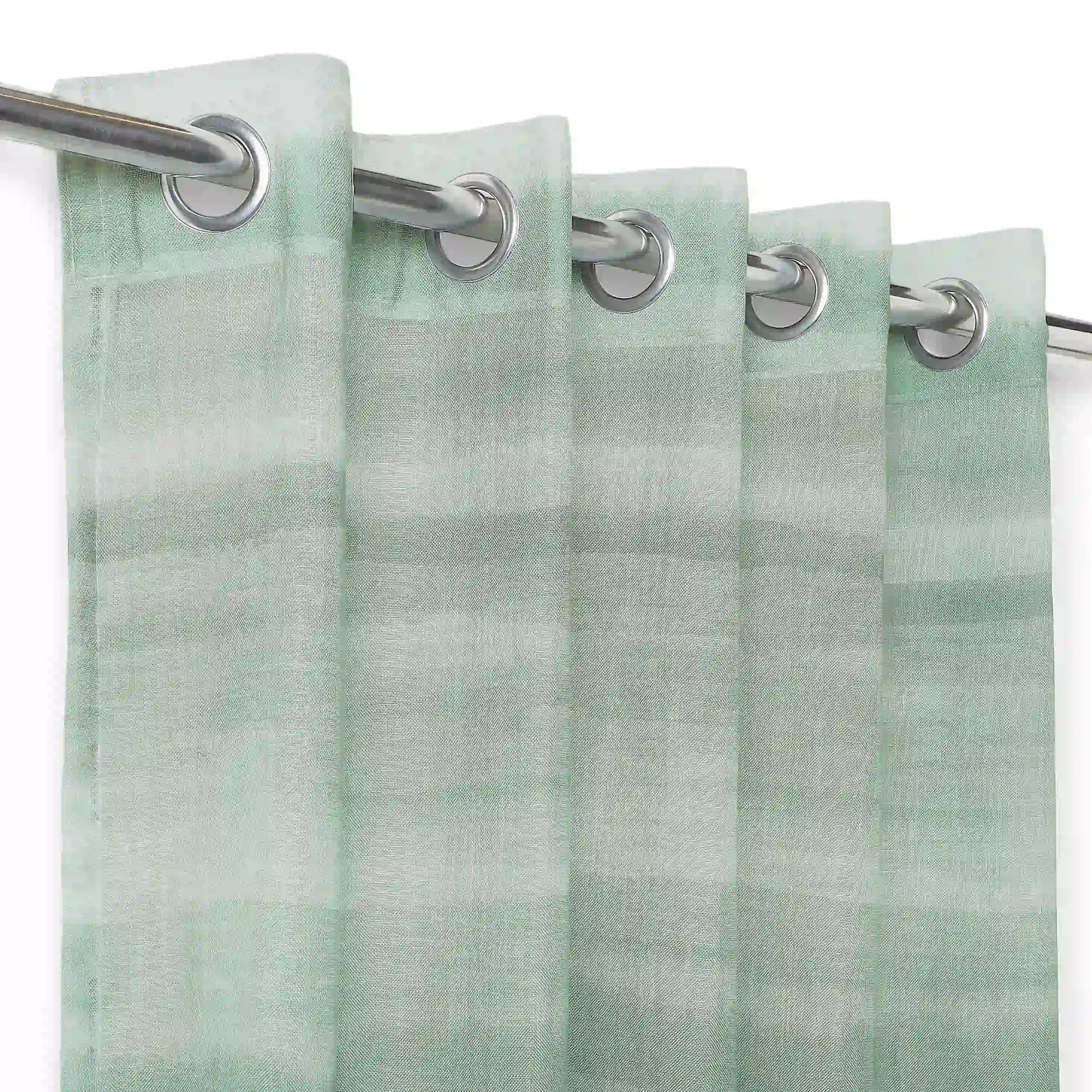 Meriga Set of 2 Sheer Readymade Curtains | Ethereal Waves