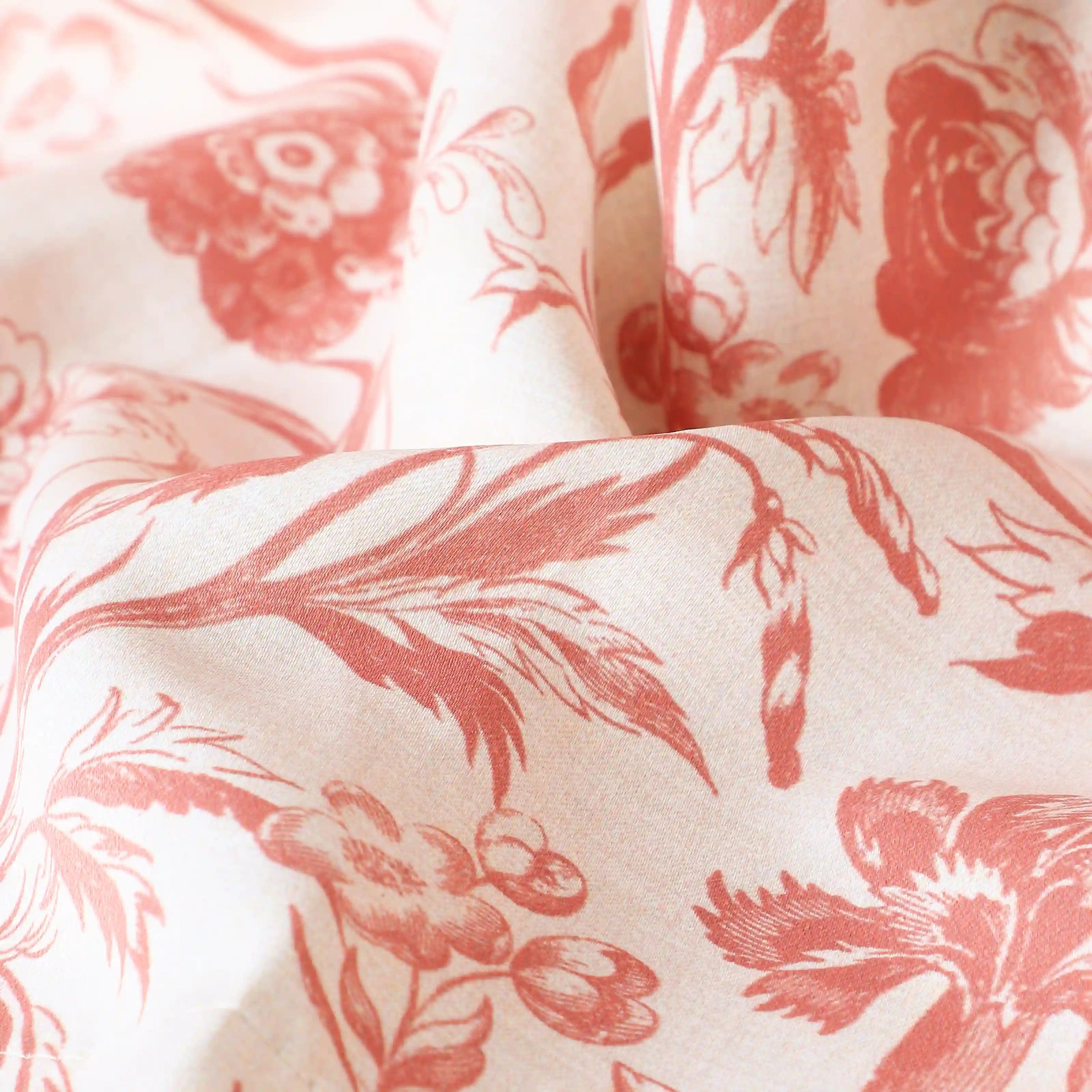 Bloomshire Classic Set of 2 Printed Readymade Curtains | Shadow Bloom