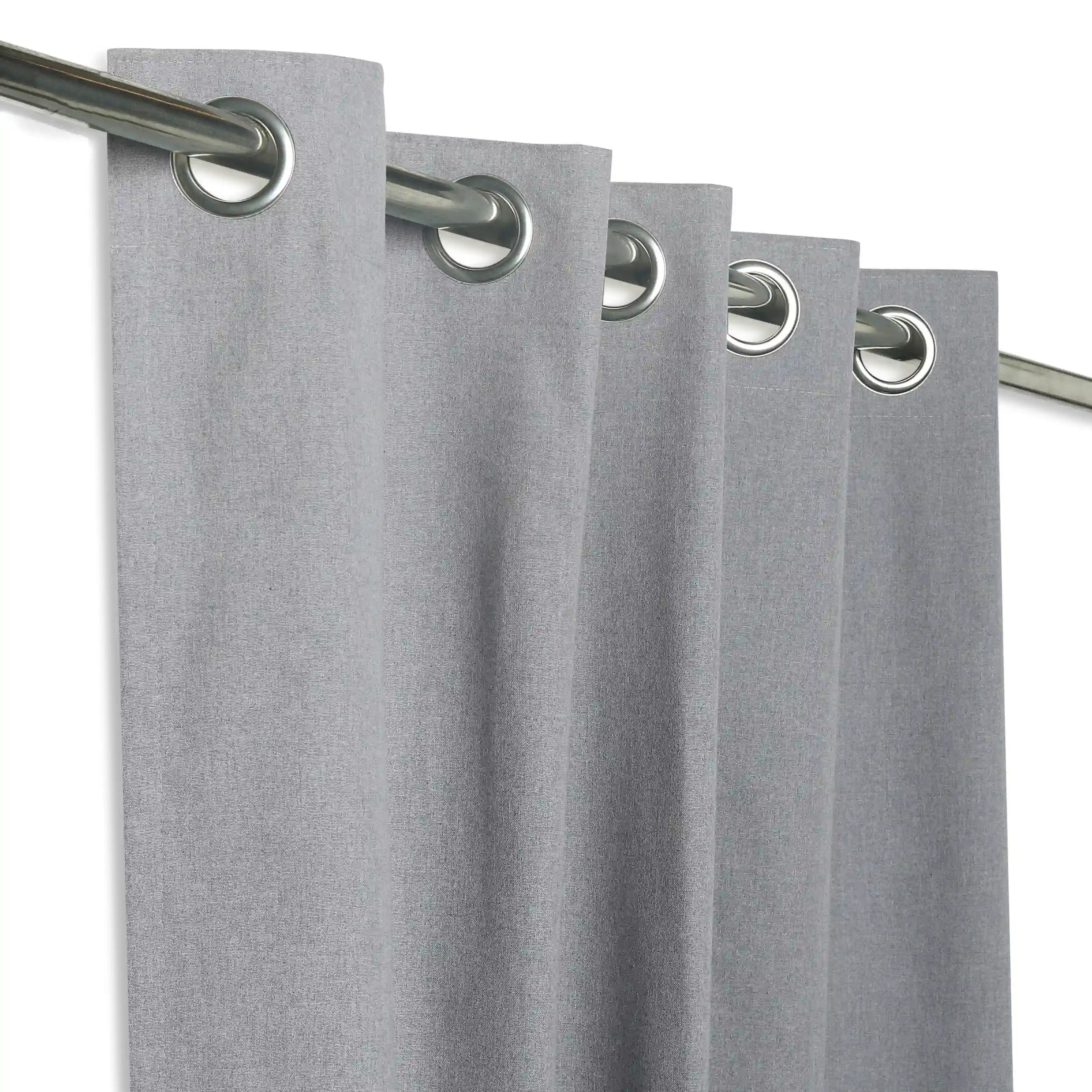 Pelushe Set of 2 100% Cotton Solid Readymade Curtains | Everyday Hues