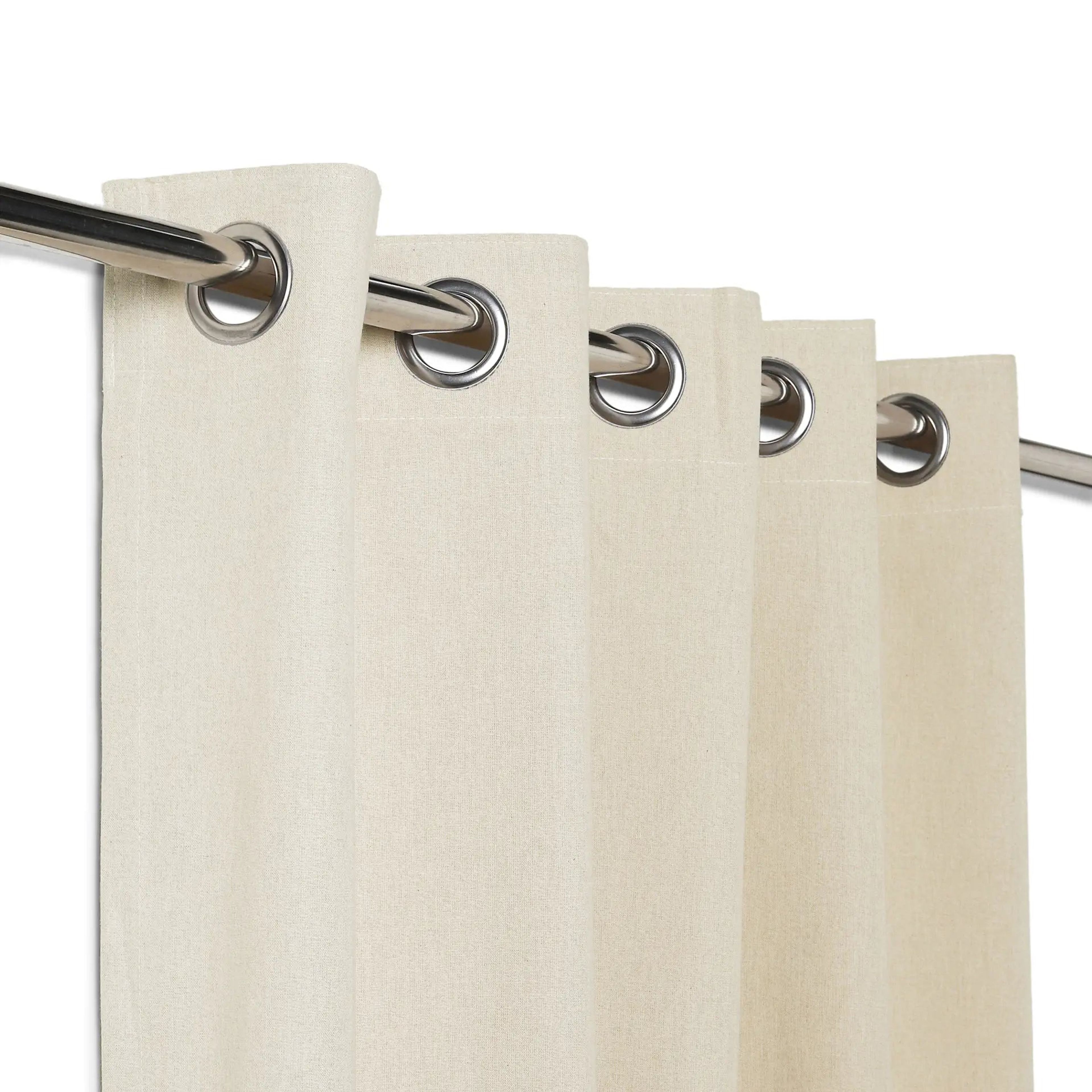 Pelushe Set of 2 100% Cotton Solid Readymade Curtains | Everyday Hues