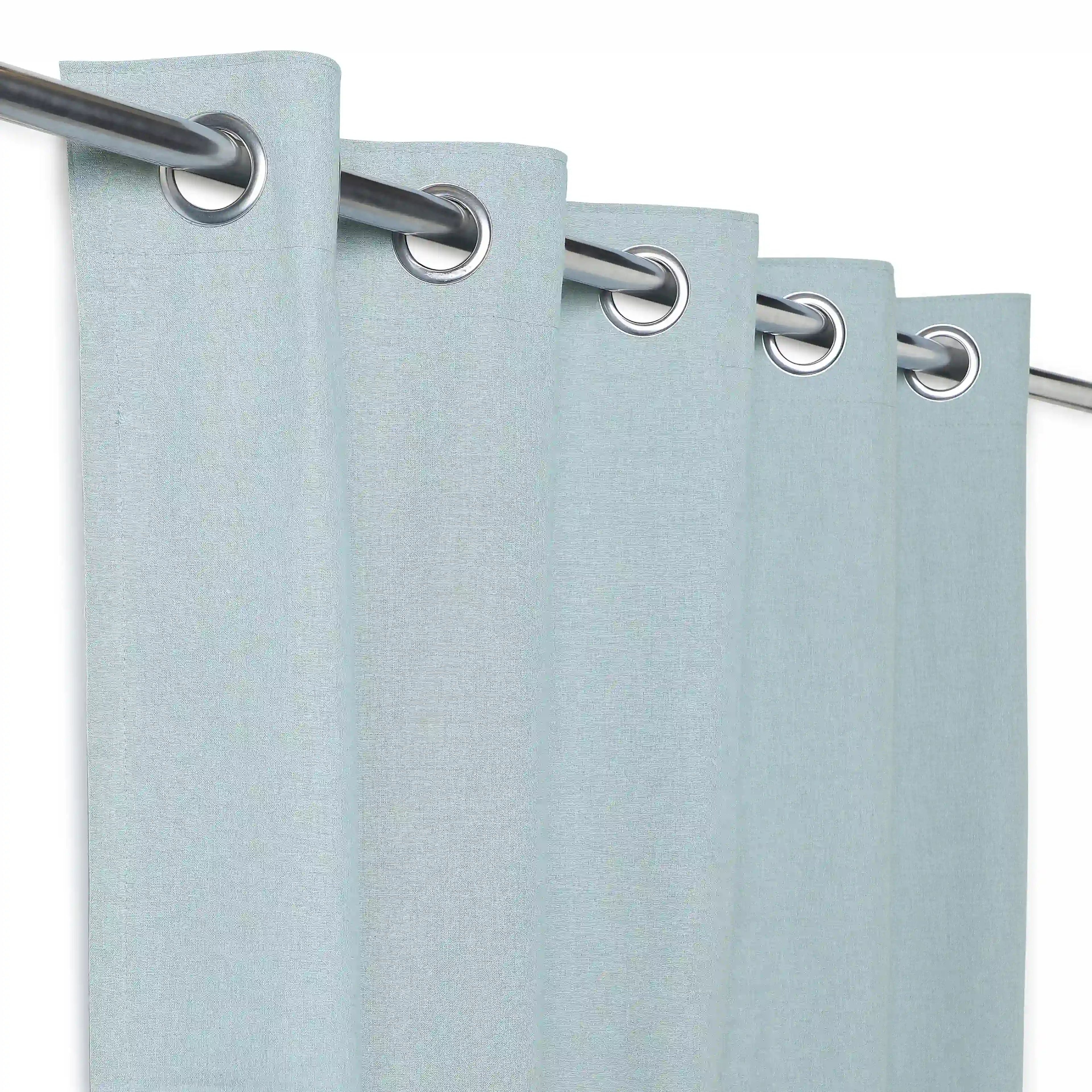 Pelushe Set of 2 100% Cotton Solid Readymade Curtains | Everyday Hues