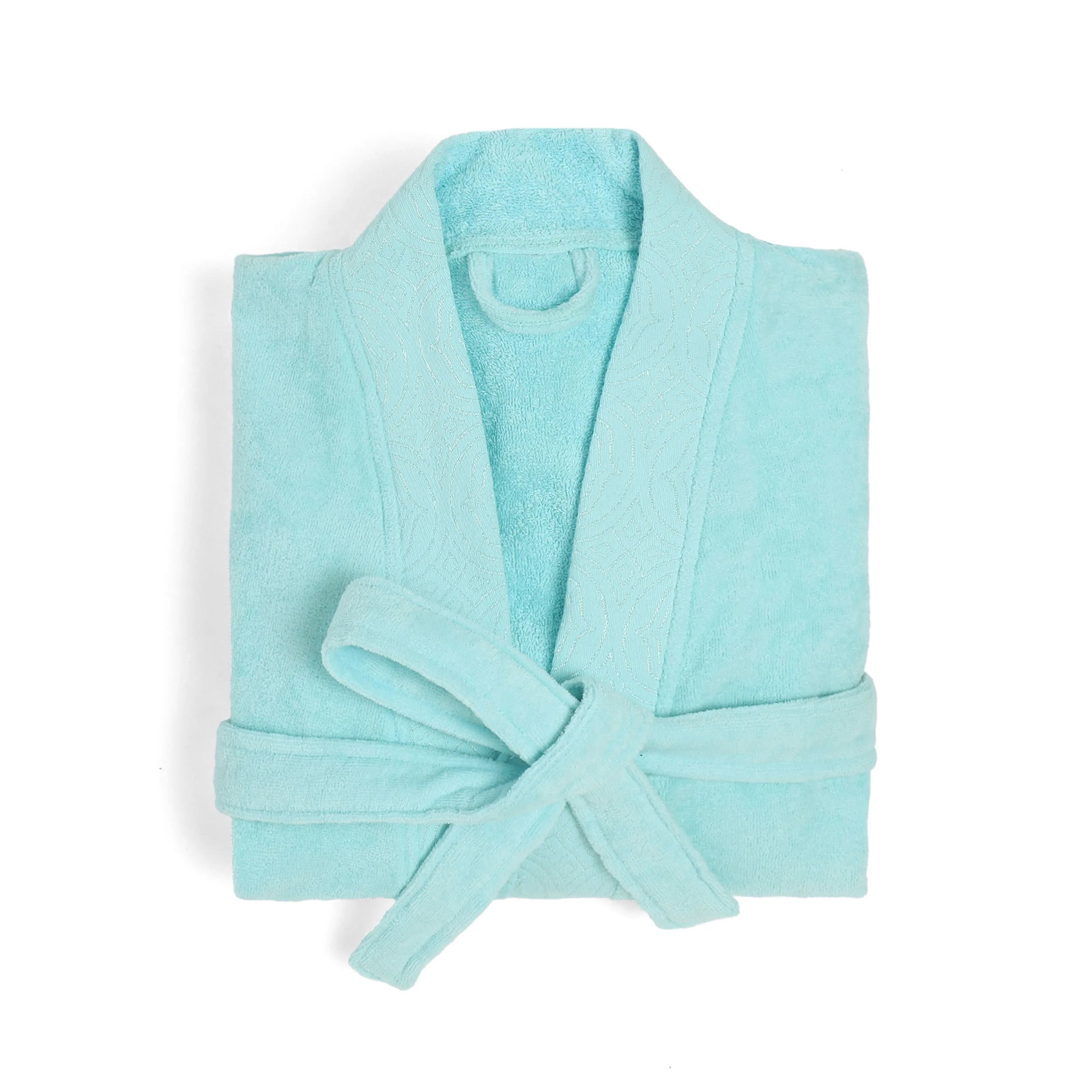 De Jacquard | Super Absorbent & Luxurious Bathrobe | With Decorative Jacquard Collar & Cuff