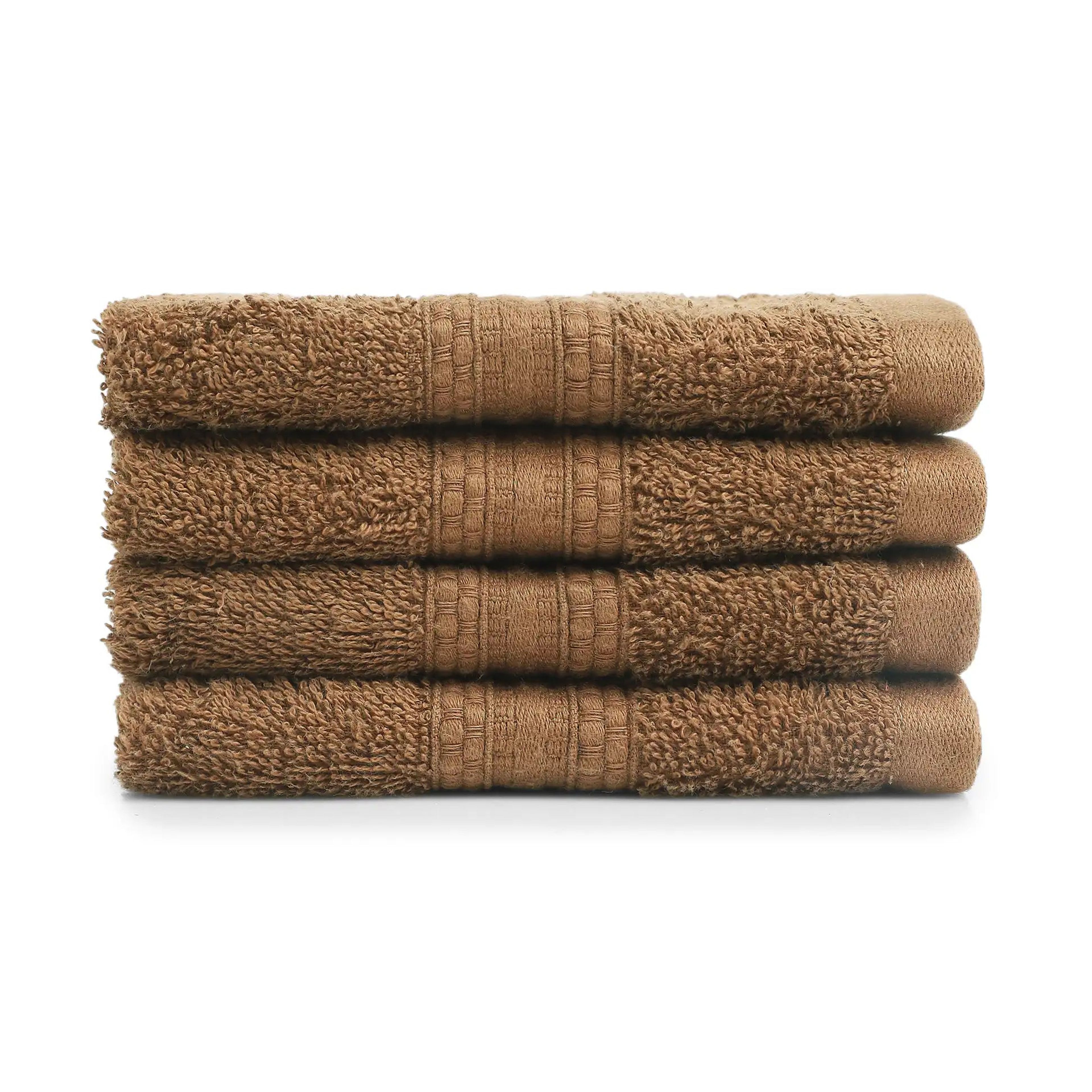 Paleto | Everyday Essentials Absorbent Ring Spun Cotton Terry Face Towels | Set of 4
