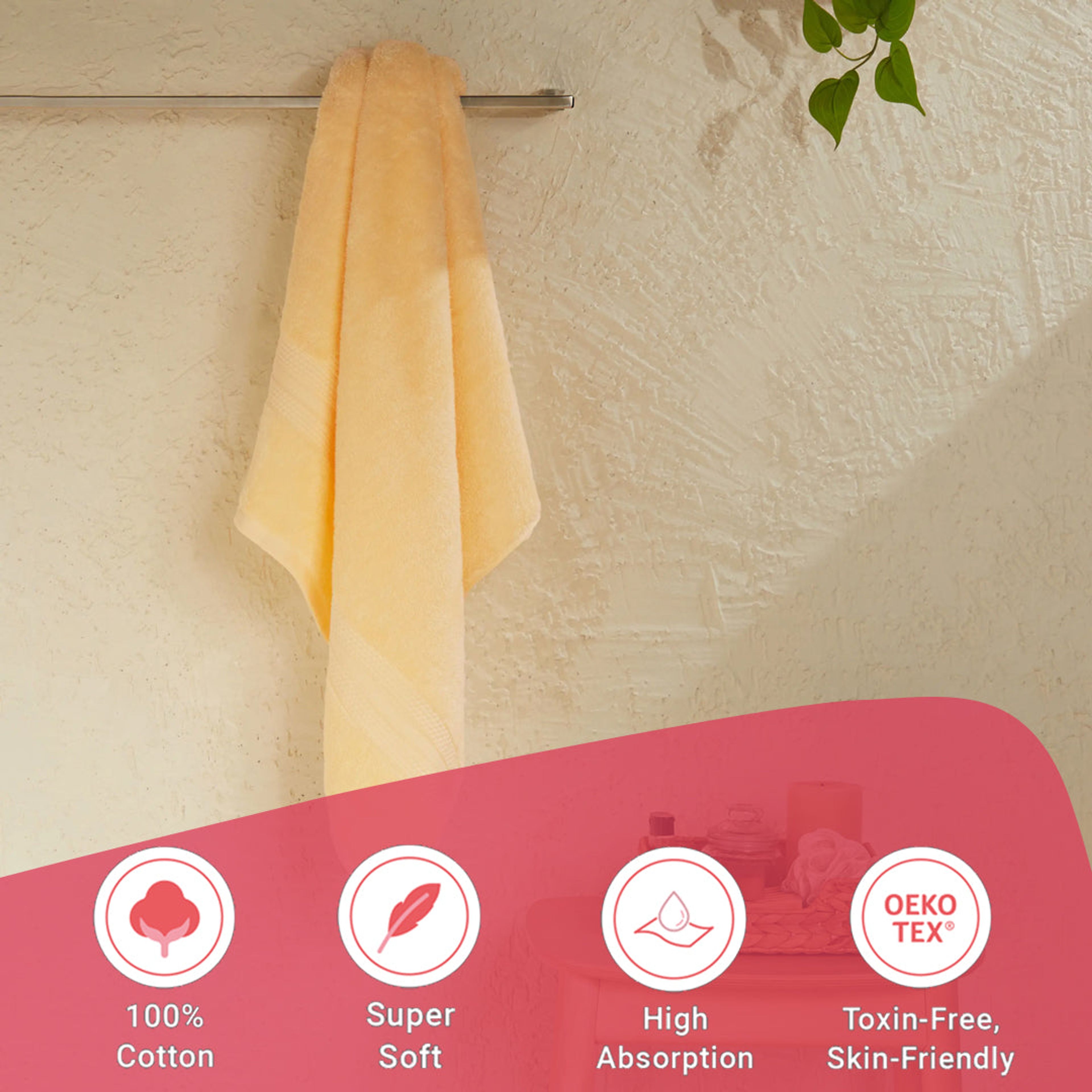 Paleto | Everyday Essentials Absorbent Ring Spun Cotton Bath Towel