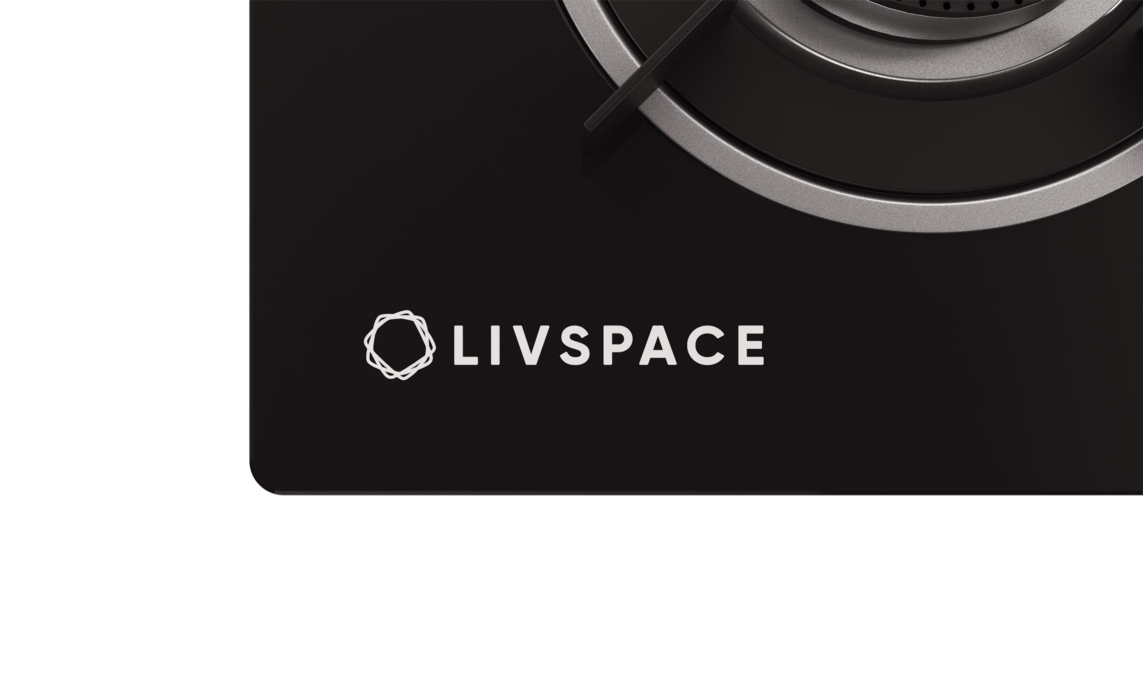 Optima by Livspace 3 Brass Burner 600mm with Auto Ignition gloss finish Hob | Optima HB 3B 60