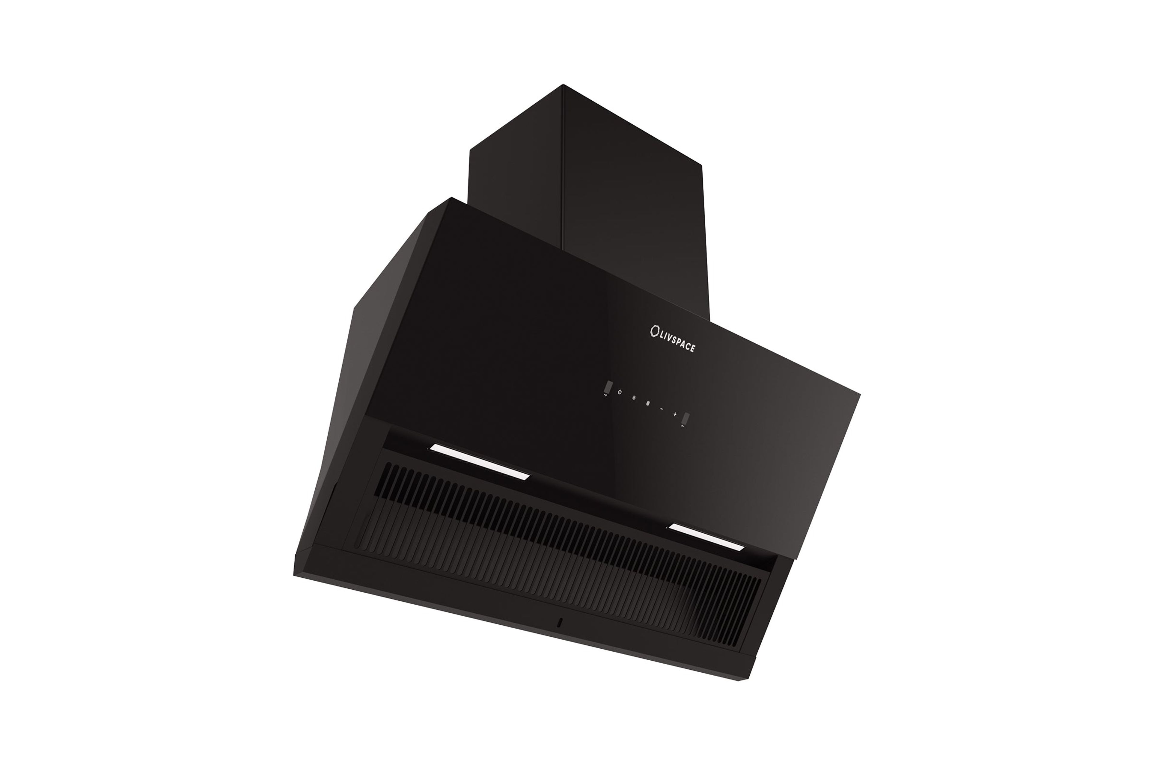 Optima by Livspace AutoClean Inclined Shape chimney 900mm size 1200m3/h suction power (Ducted) | Optima CH I 90