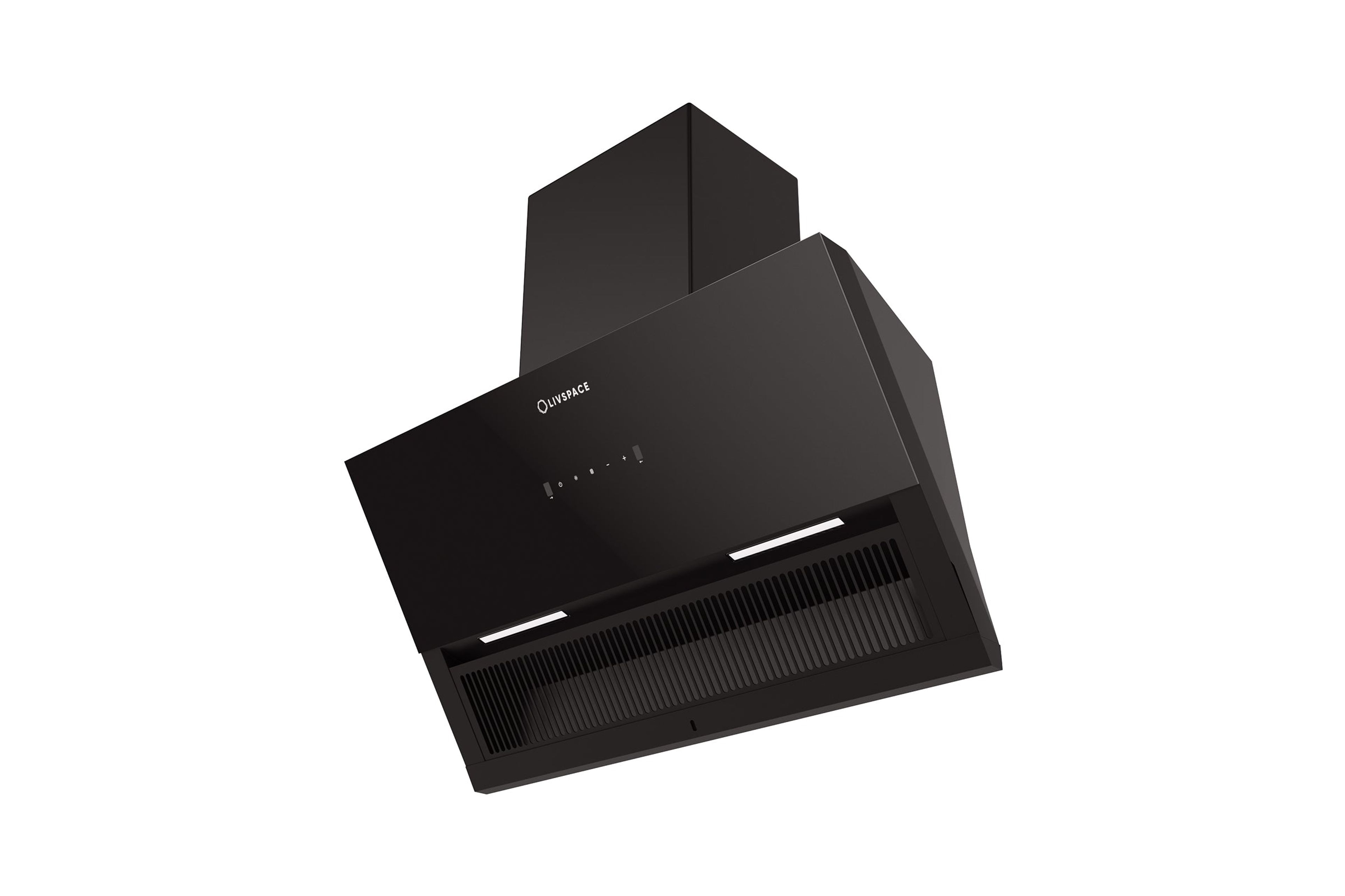 Optima by Livspace AutoClean Inclined Shape chimney 900mm size 1200m3/h suction power (Ducted) | Optima CH I 90