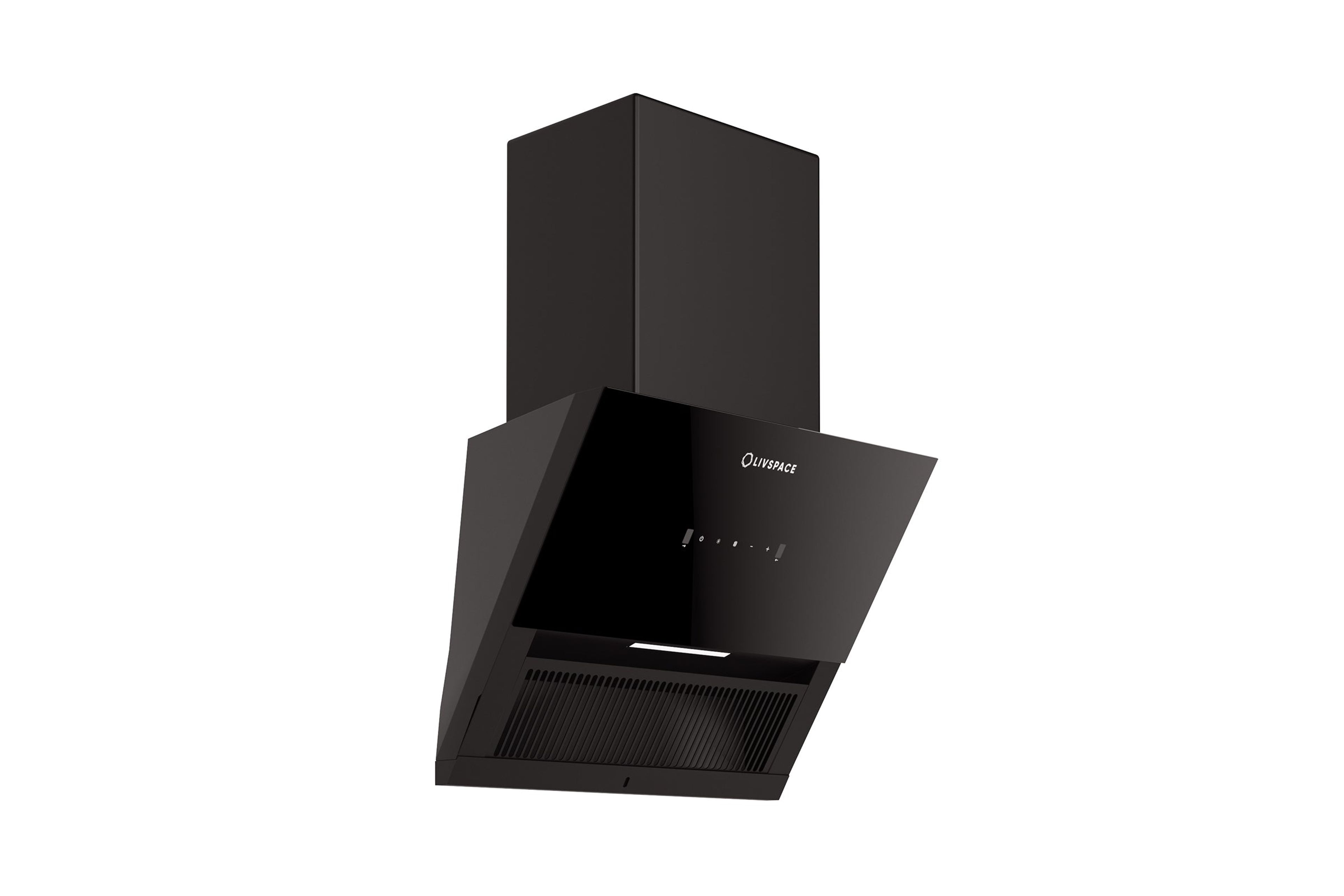 Optima by Livspace AutoClean Inclined Shape chimney 600mm size 1200m3/h suction power (Ducted) | Optima CH I 60