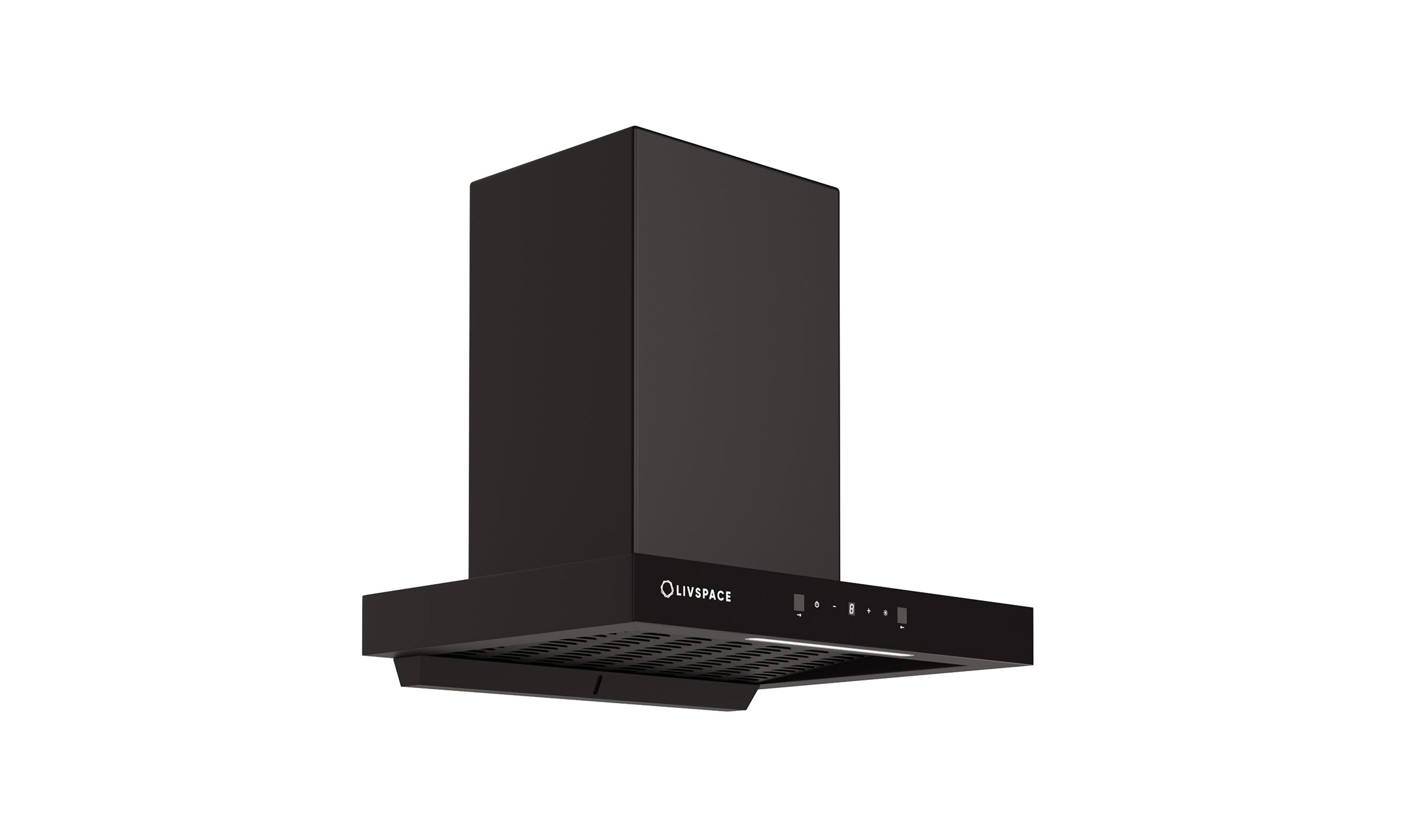 Optima by Livspace AutoClean T Shape chimney 600mm size 1200m3/h suction power (Ducted) | Optima CH T 60