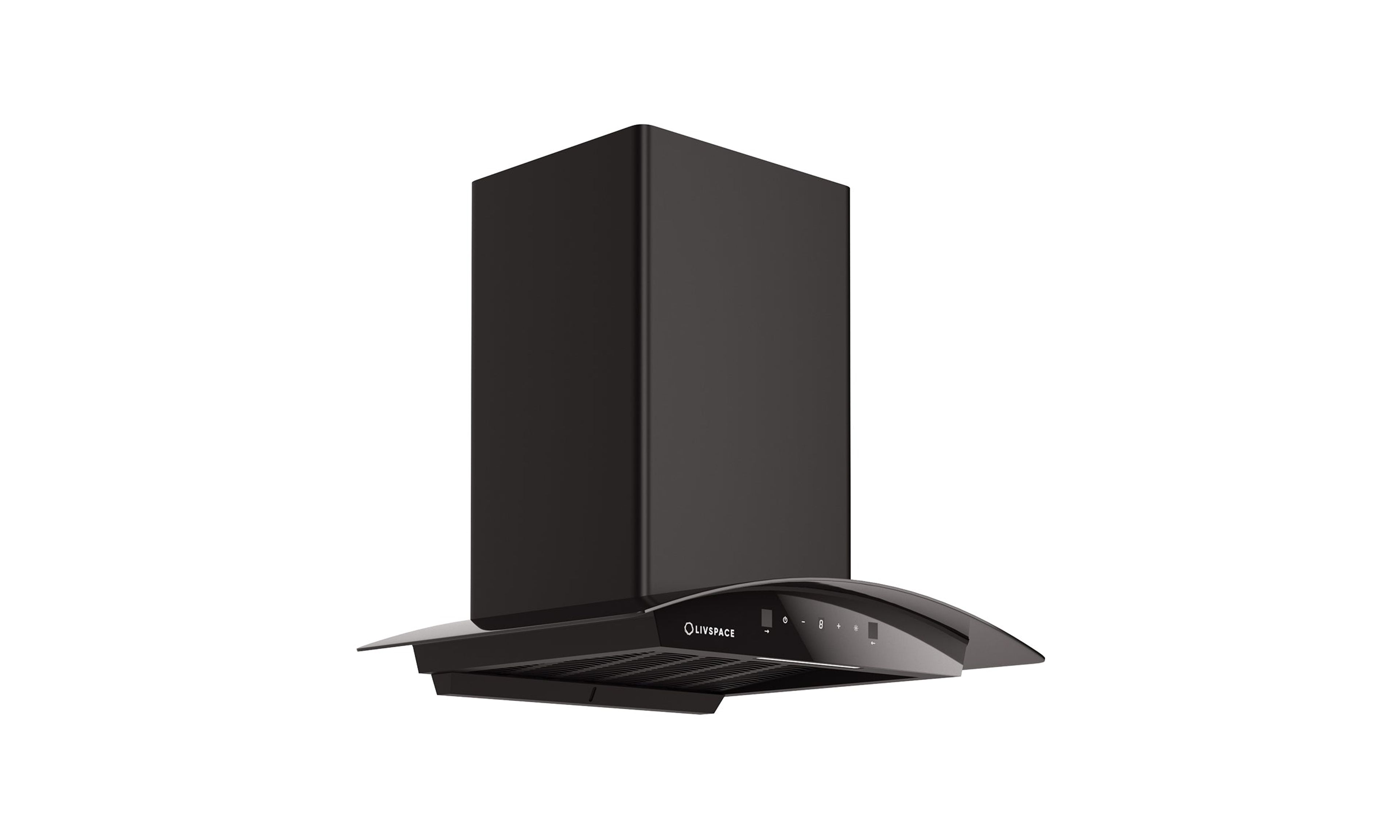 Optima by Livspace AutoClean Curve Shape chimney 600mm size 1200m3/h suction power (Ducted) | Optima CH C 60