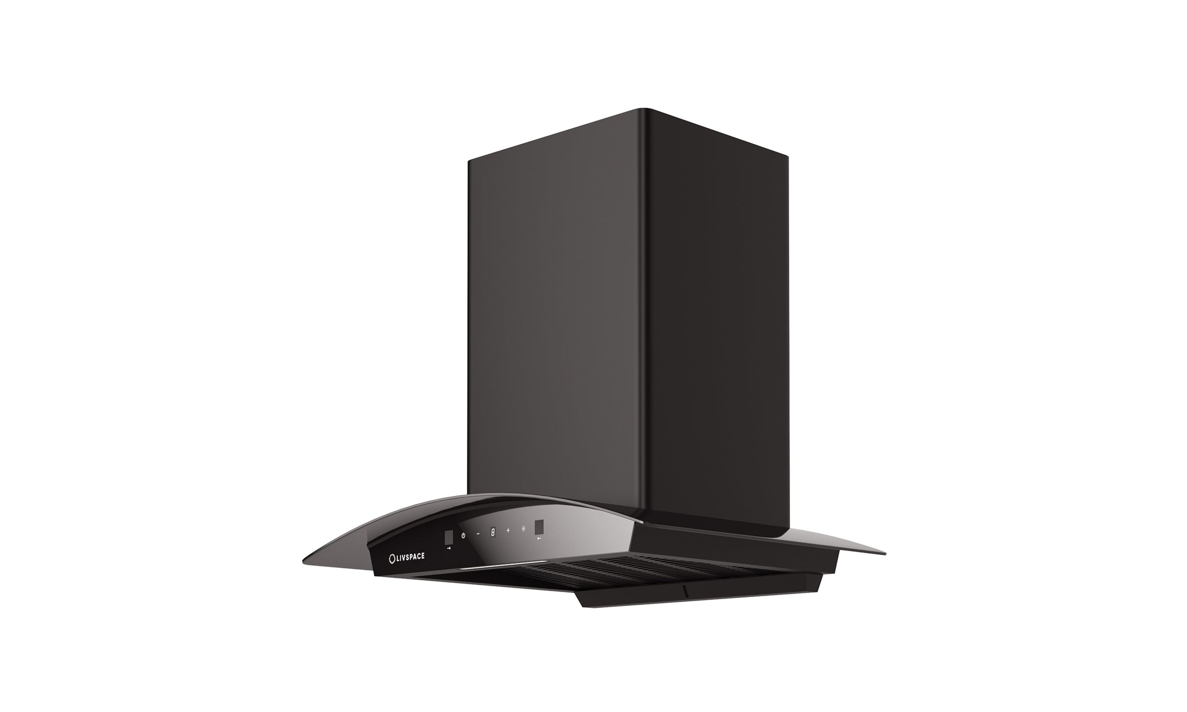 Optima by Livspace AutoClean Curve Shape chimney 600mm size 1200m3/h suction power (Ducted) | Optima CH C 60