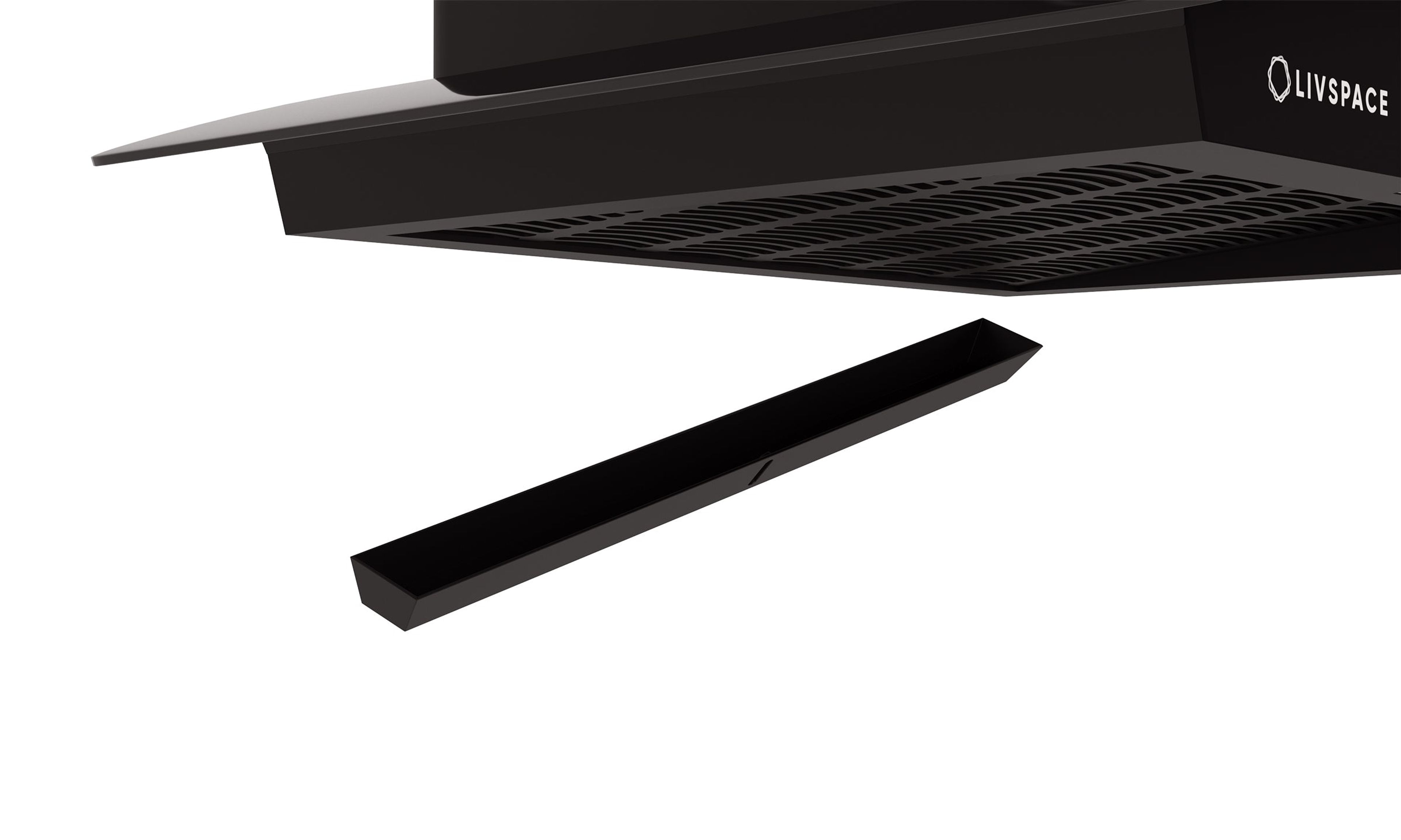 Optima by Livspace AutoClean Curve Shape chimney 600mm size 1200m3/h suction power (Ducted) | Optima CH C 60