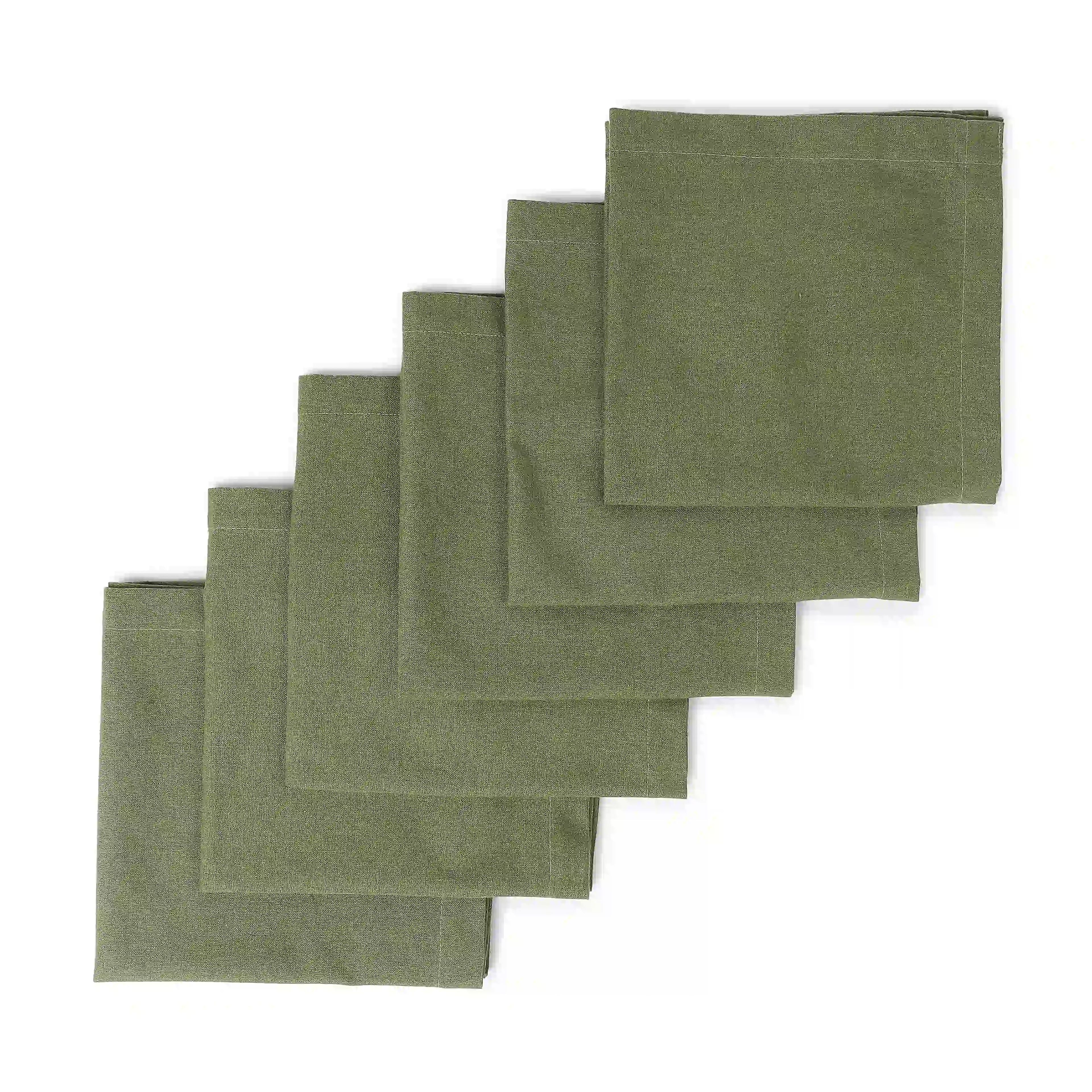 Kaleida | Countryside Charm Soft & Absorbent Solid Dyed Cotton Table Napkins | Set of 4 & 6