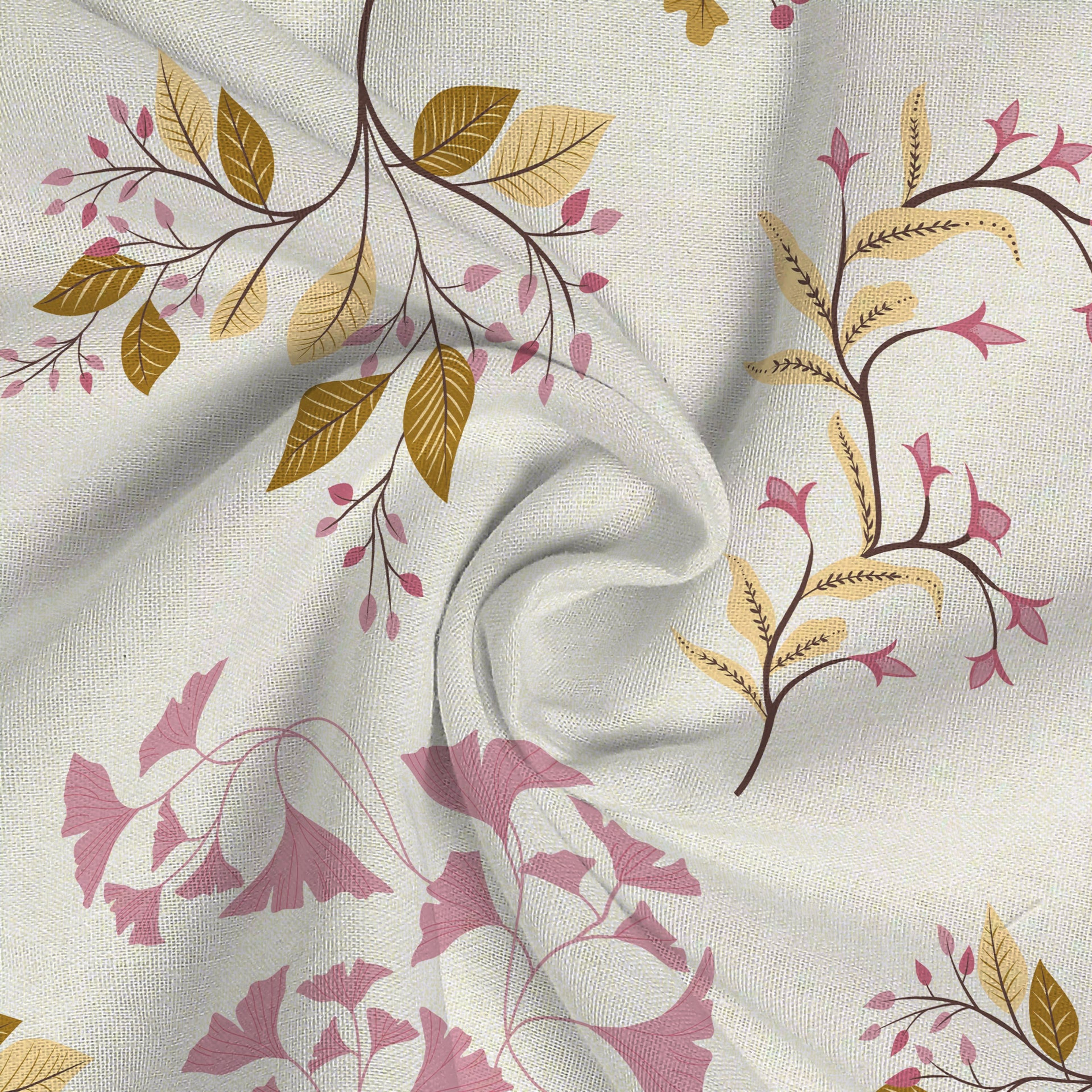 Serene Nest Printed Fitted Sheet Set