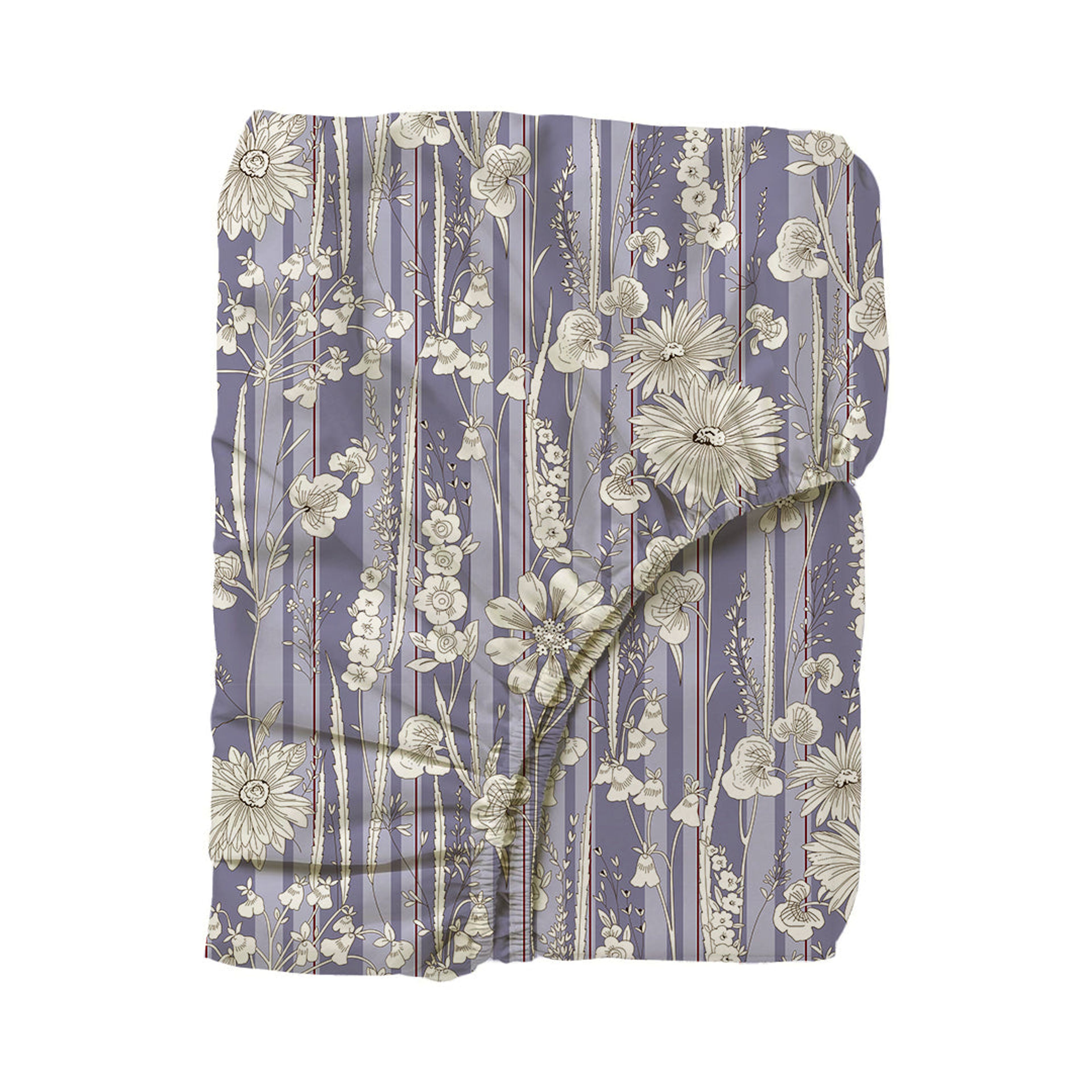 Serene Nest Printed Fitted Sheet Set