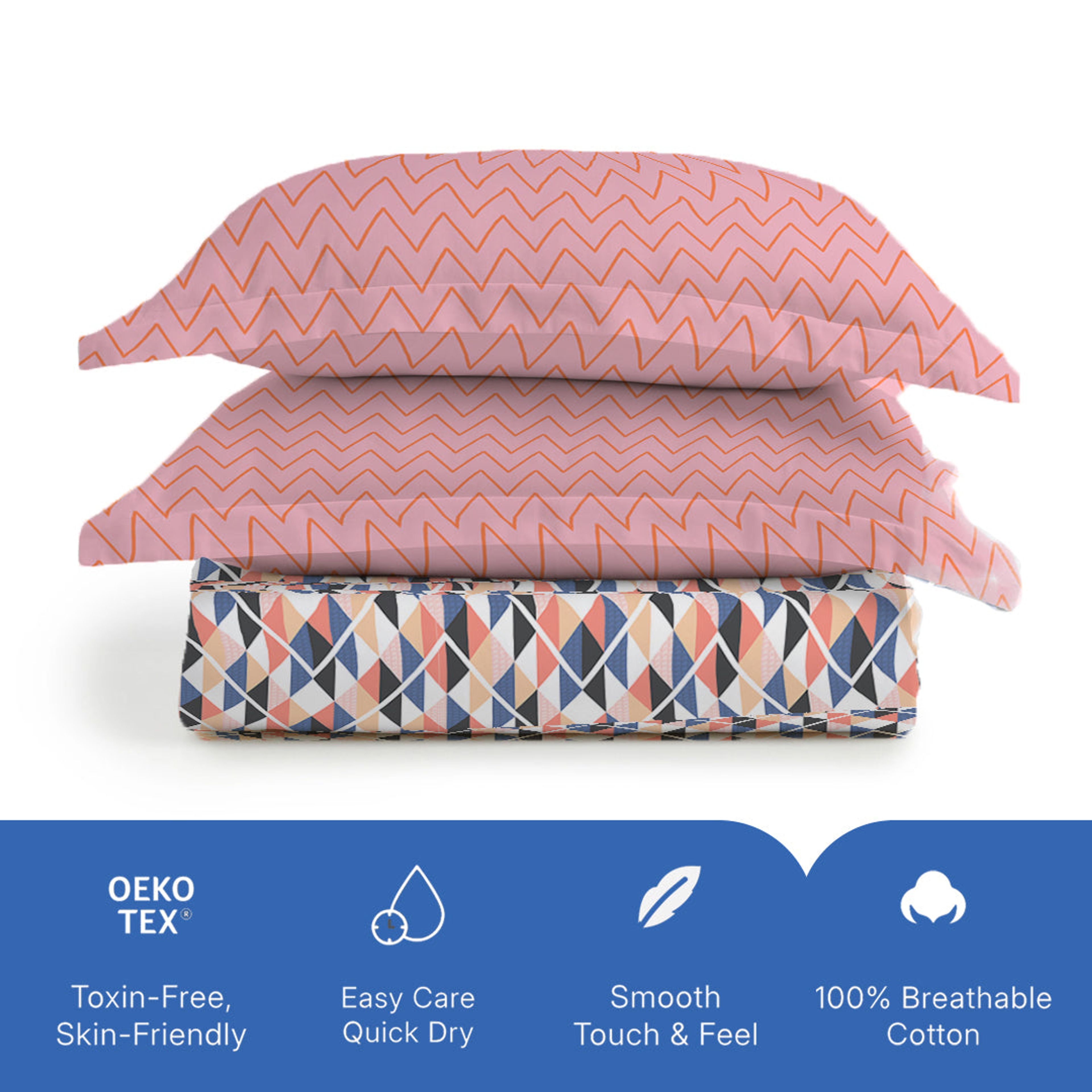 Pure Nest Printed Bedsheet Set