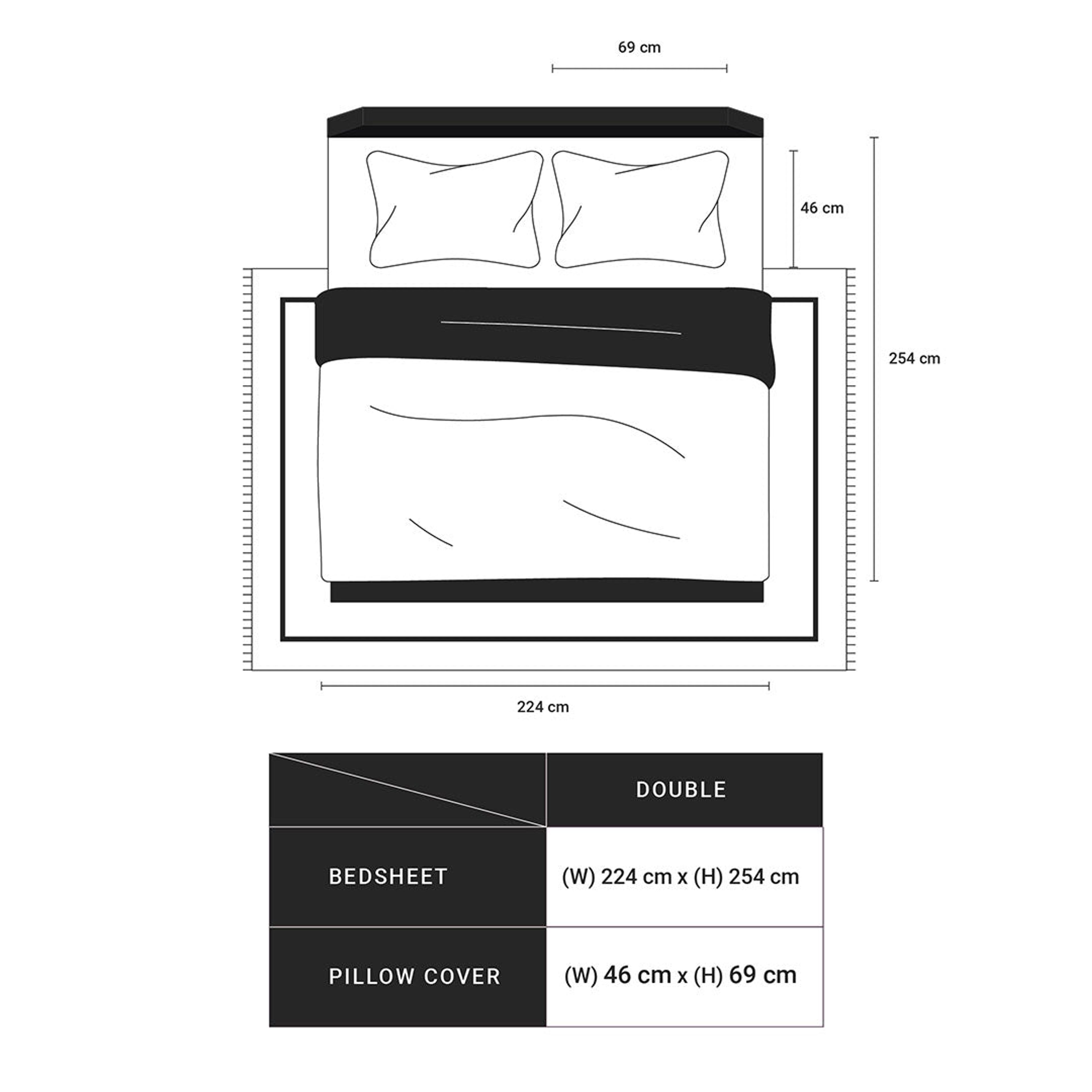 Pure Nest Printed Bedsheet Set