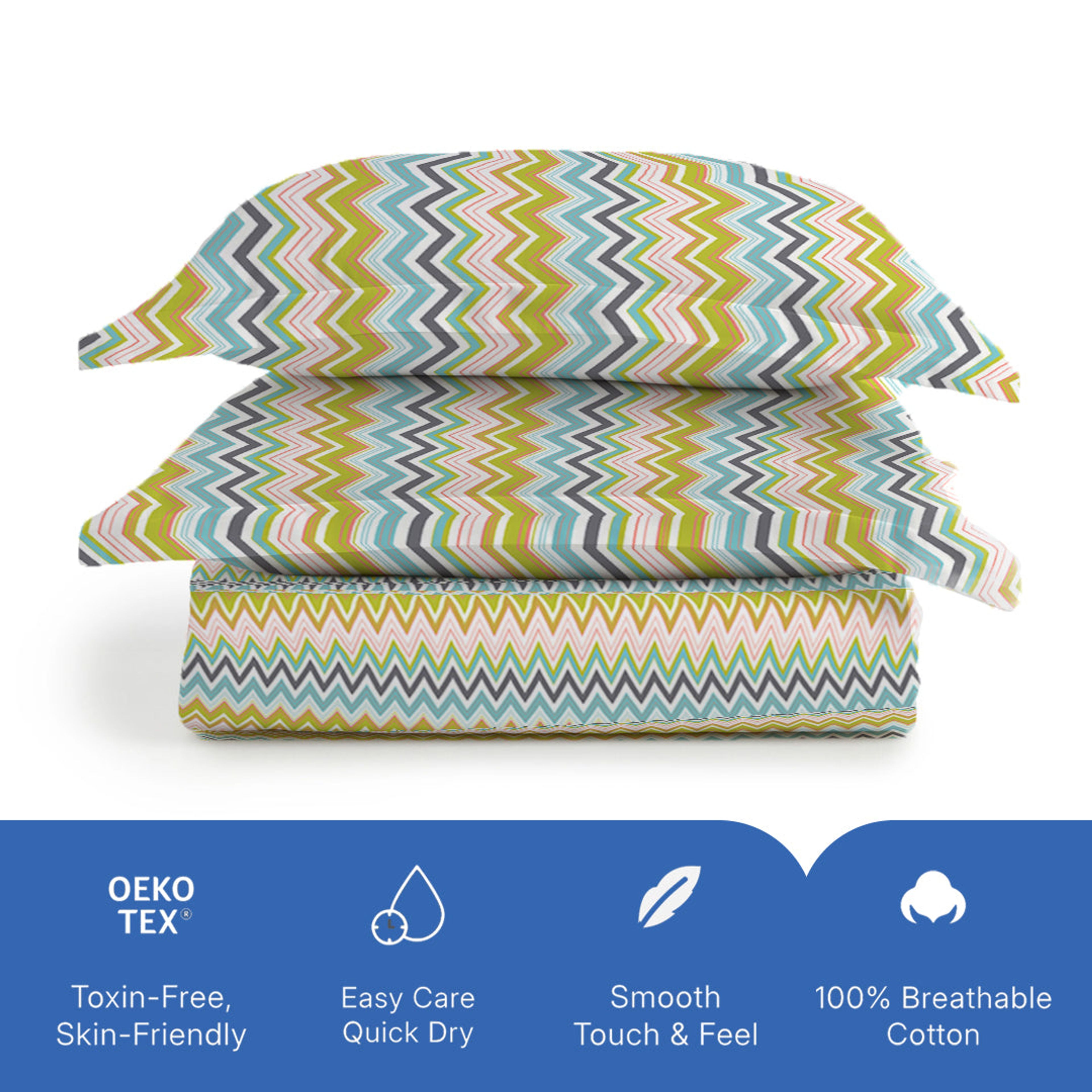 Pure Nest Printed Bedsheet Set