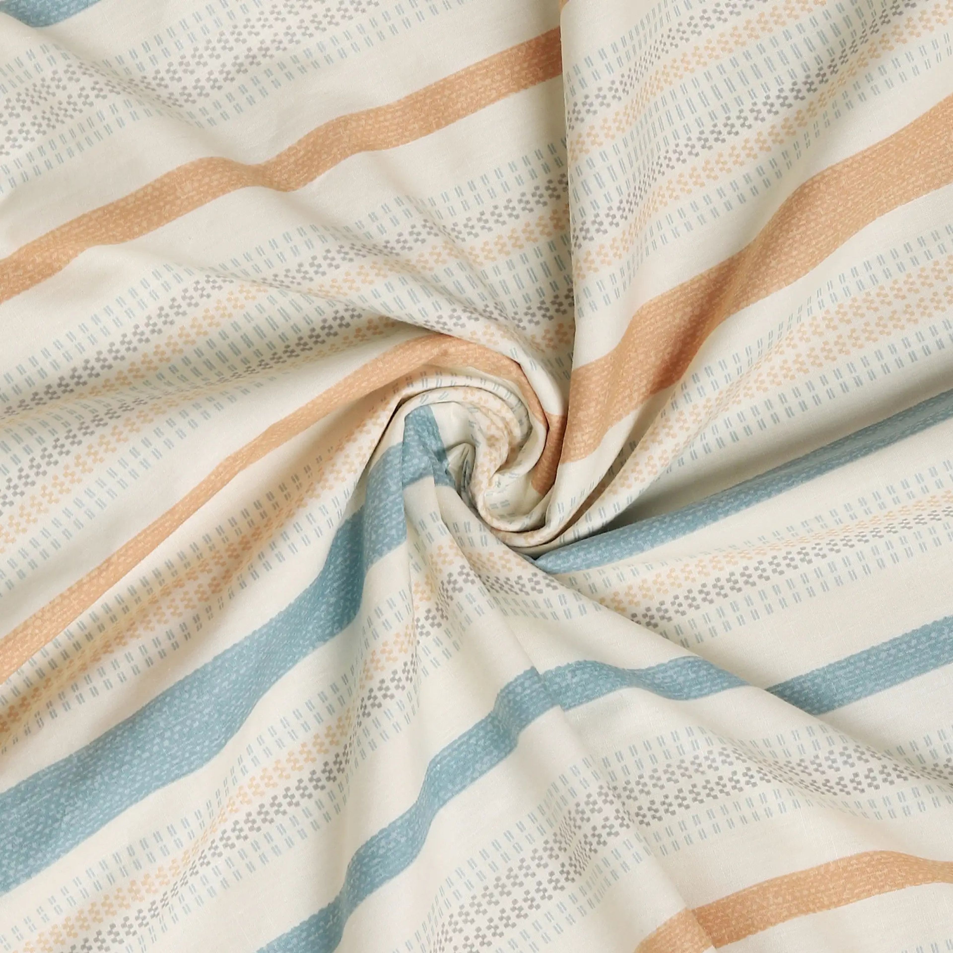 Threadscapes | Woven Textured Printed Reversible Dohar with Super Soft Flannel Layering-Multicolour