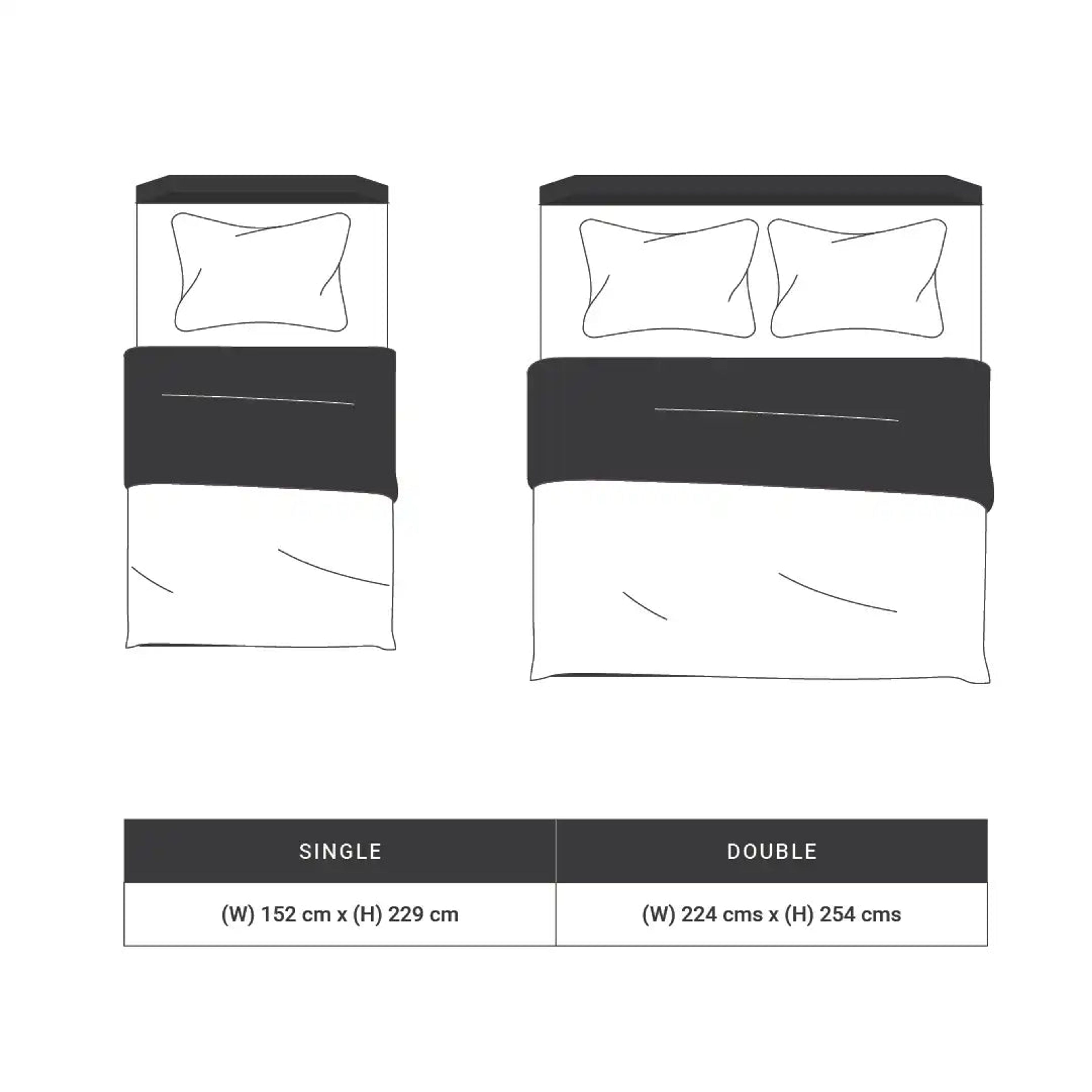 Threadscapes | Woven Textured Printed Reversible Dohar with Super Soft Flannel Layering-Black & White