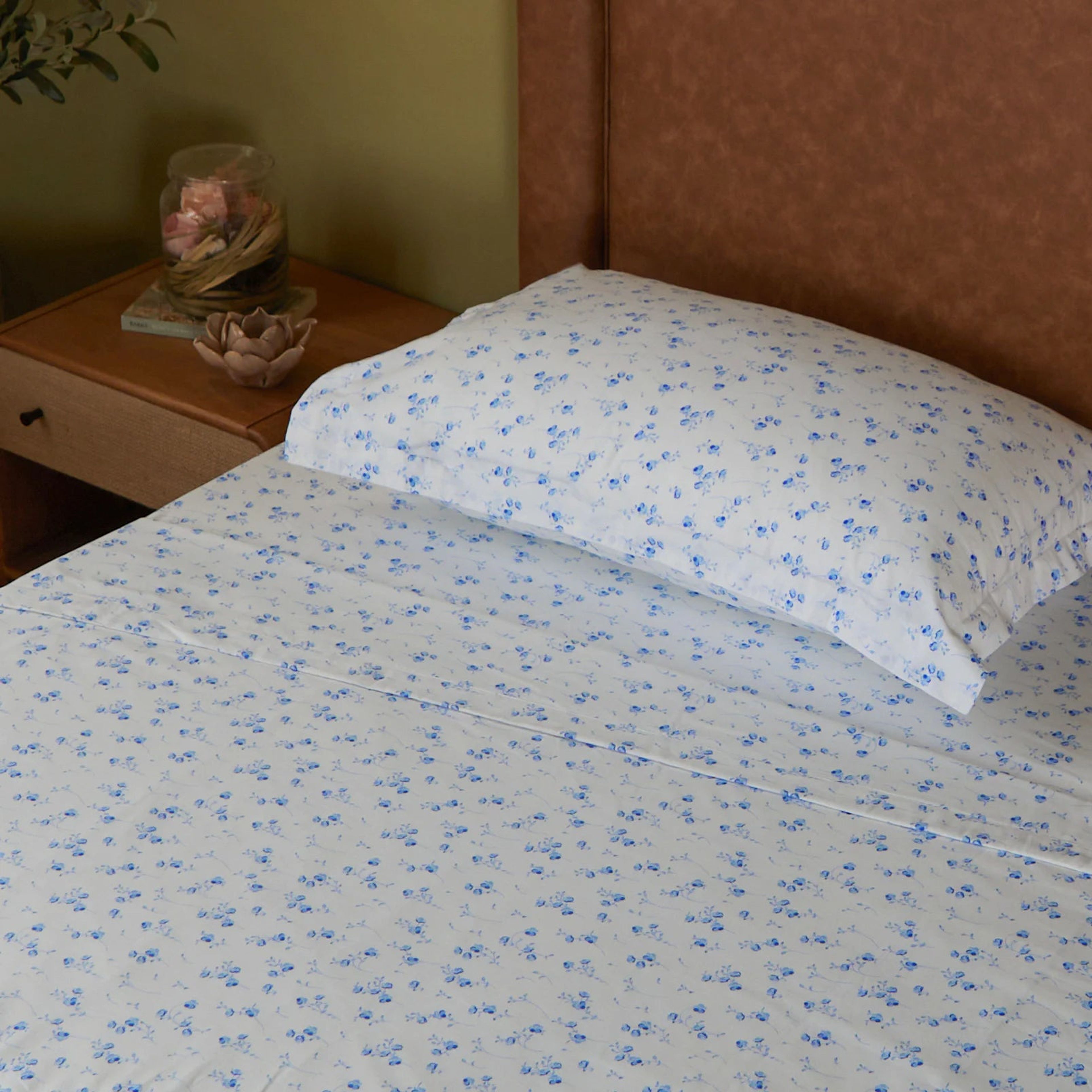 Bloomshire Classic | Everyday Charm Printed Reversible Dohar with Super Soft Flannel Layering-Ocean Blue