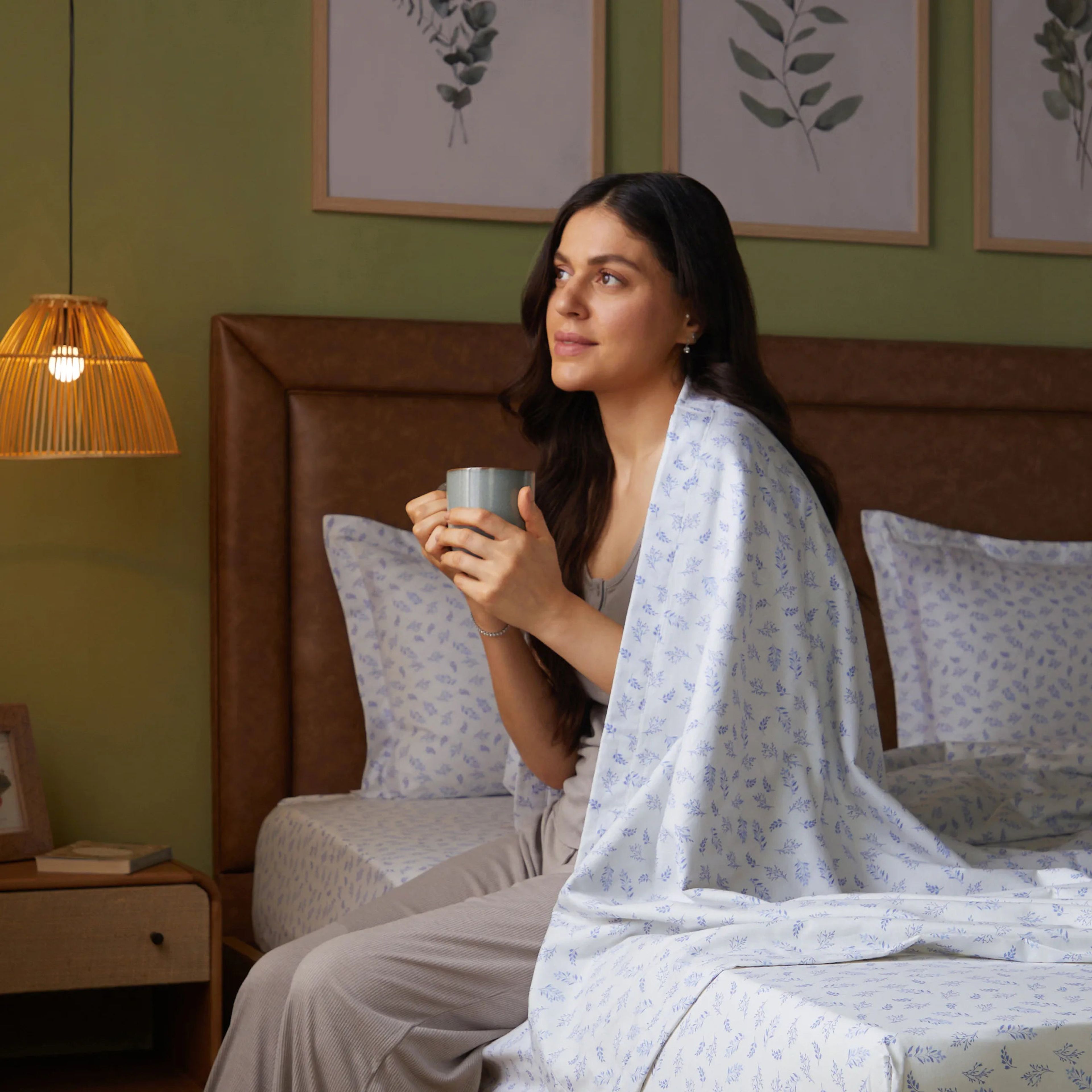 Bloomshire Classic | Everyday Charm Printed Reversible Dohar with Super Soft Flannel Layering-Purple