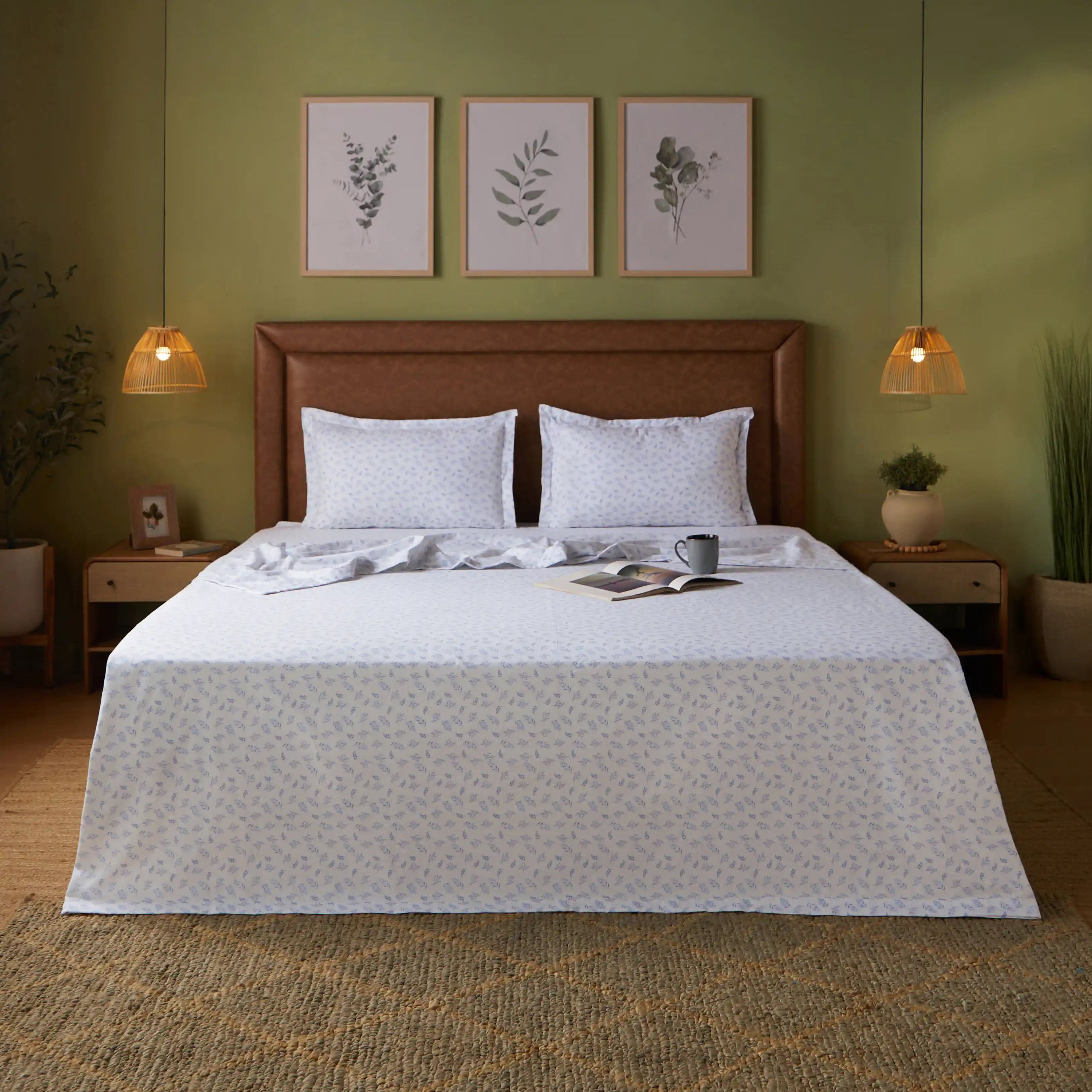 Bloomshire Classic | Everyday Charm Printed Reversible Dohar with Super Soft Flannel Layering-Purple