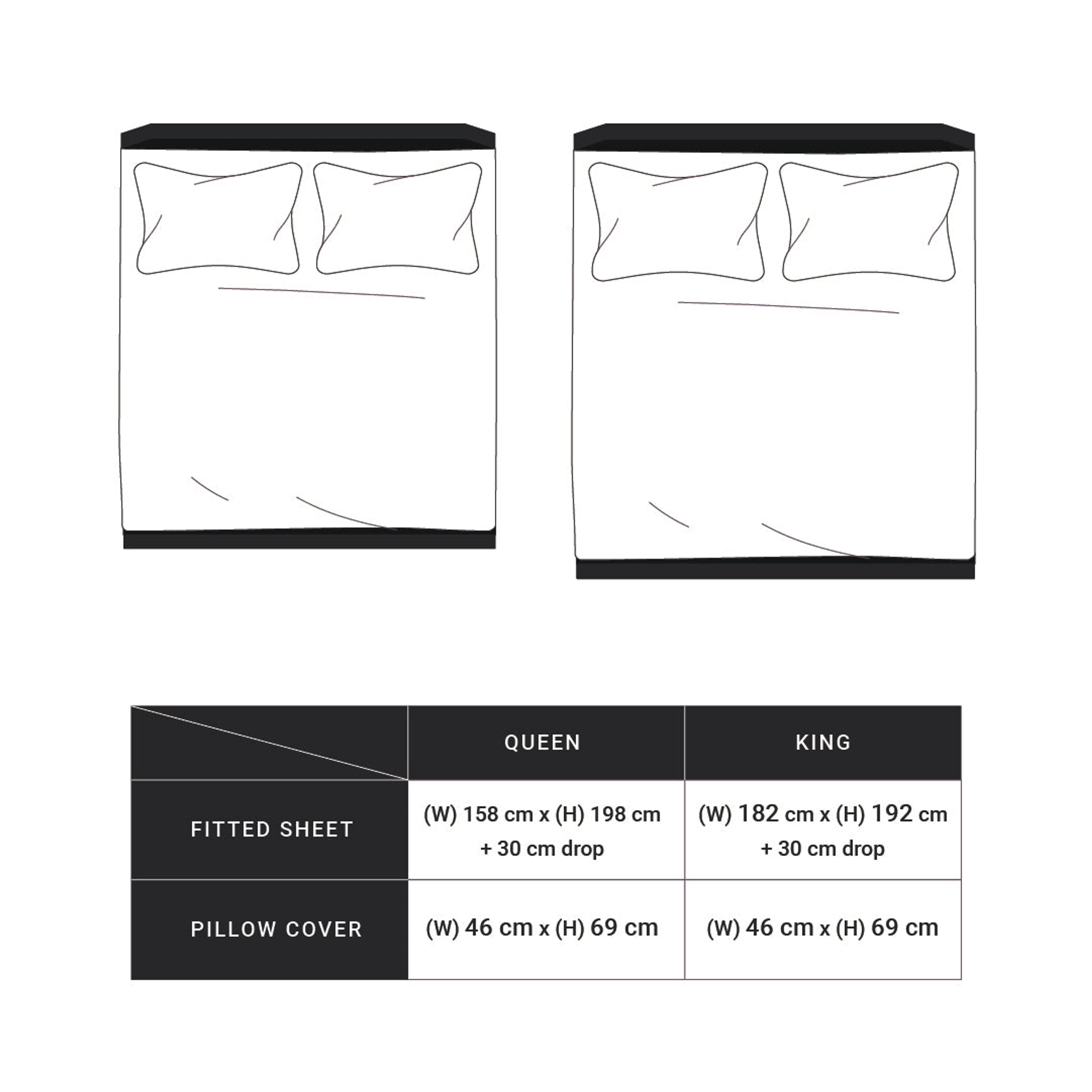 Bloomshire Classic | Everyday Charm Printed Cotton Fitted Sheet Set-Grey