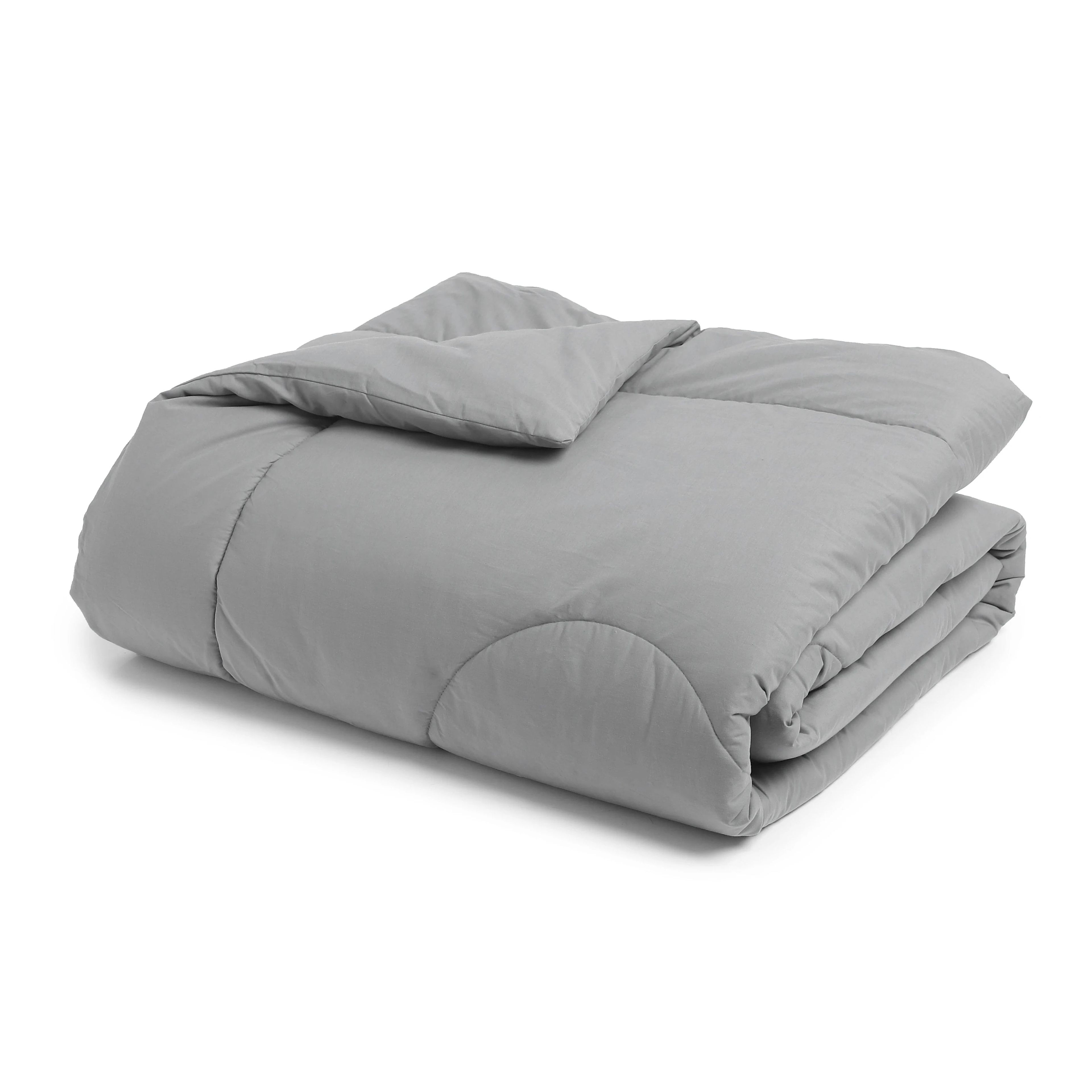 Paleto | Everyday Hues Cotton Solid Dyed 240GSM Comforter for Extra Warmth-Grey
