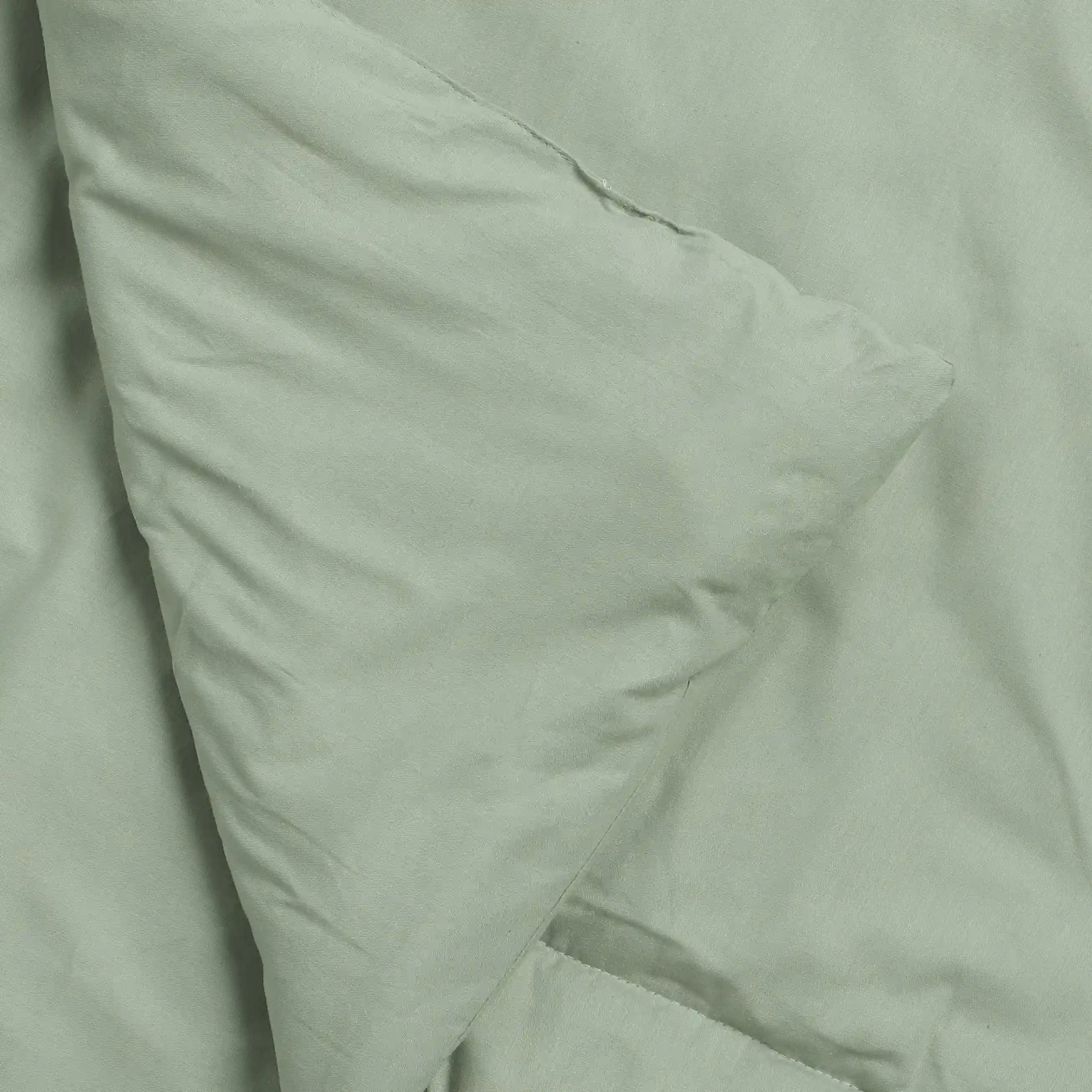 Paleto | Everyday Hues Cotton Solid Dyed 120GSM Comforter-Green Sage