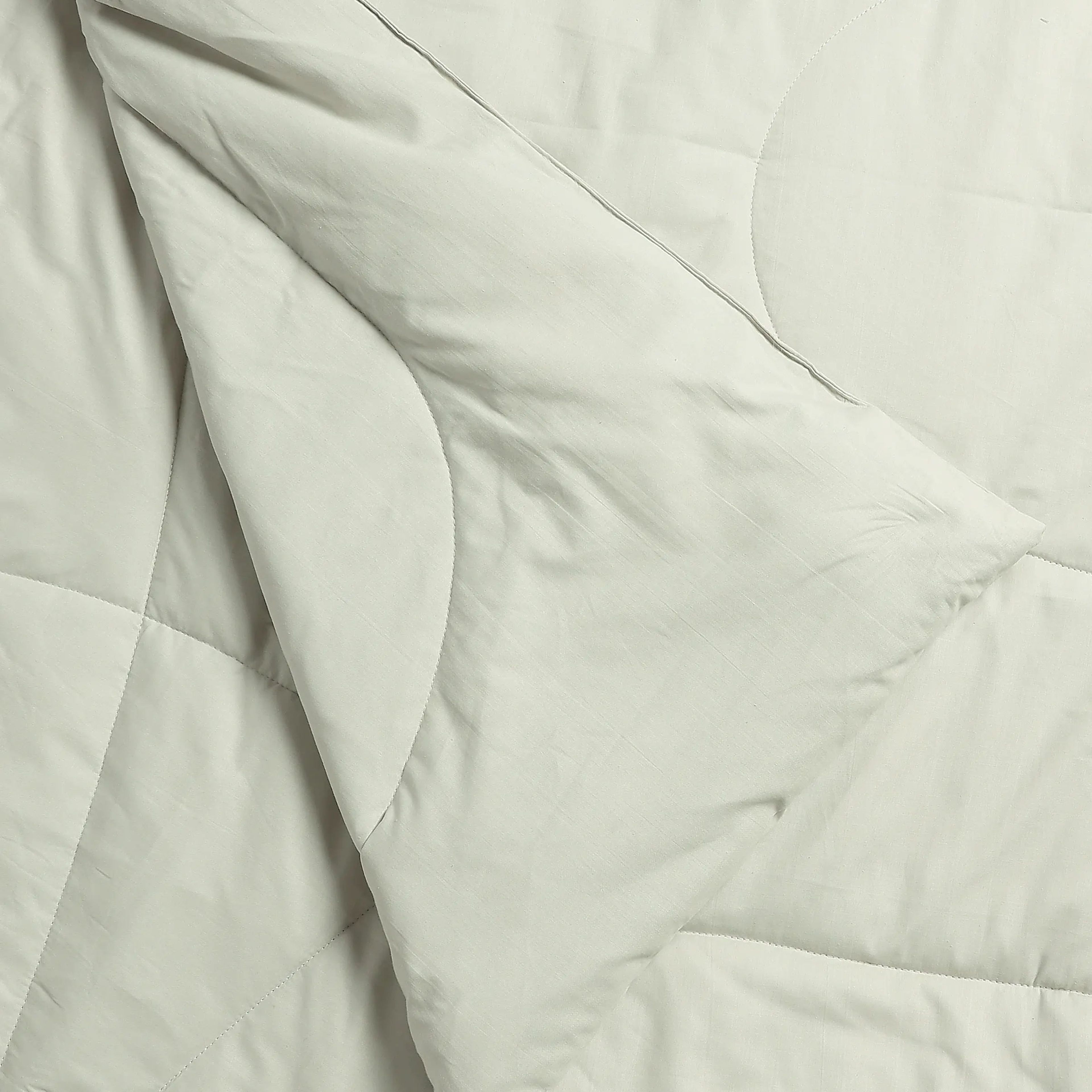 Paleto | Everyday Hues Cotton Solid Dyed 120GSM Comforter-Silver