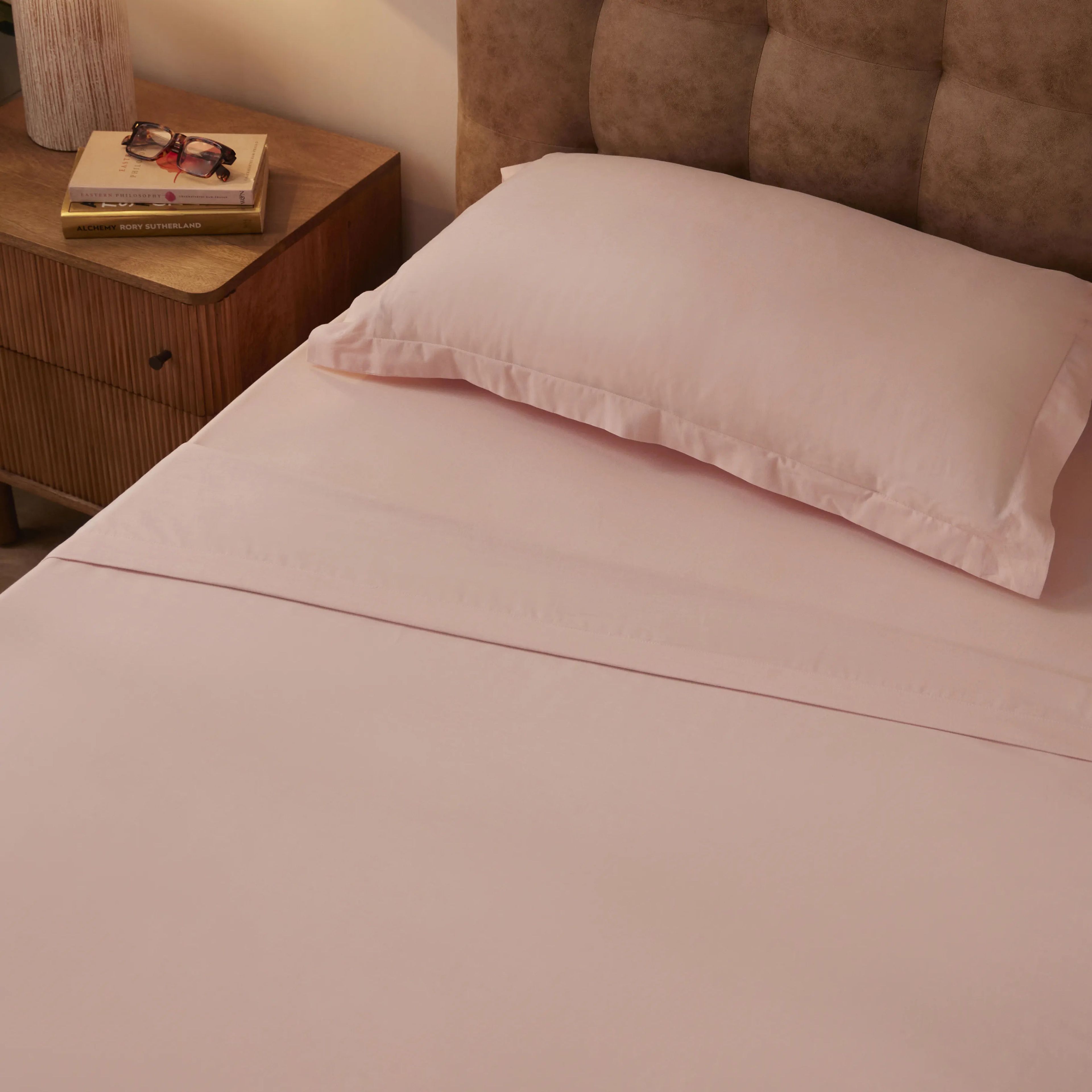 Paleto | Everyday Hues Cotton Solid Dyed Dohar with Super Soft Flannel Layering-Veiled Rose