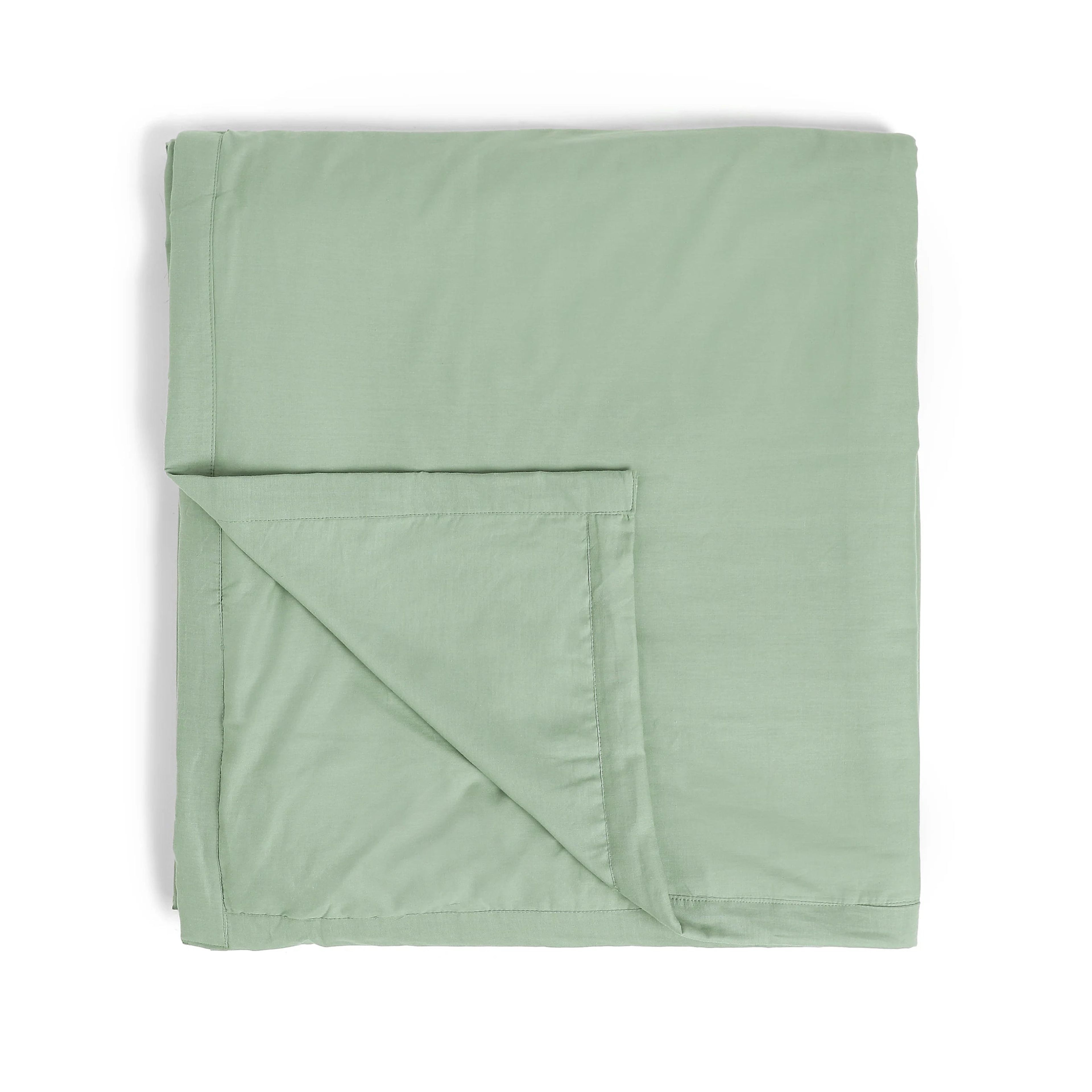 Paleto | Everyday Hues Cotton Solid Dyed Dohar with Super Soft Flannel Layering-Green Sage