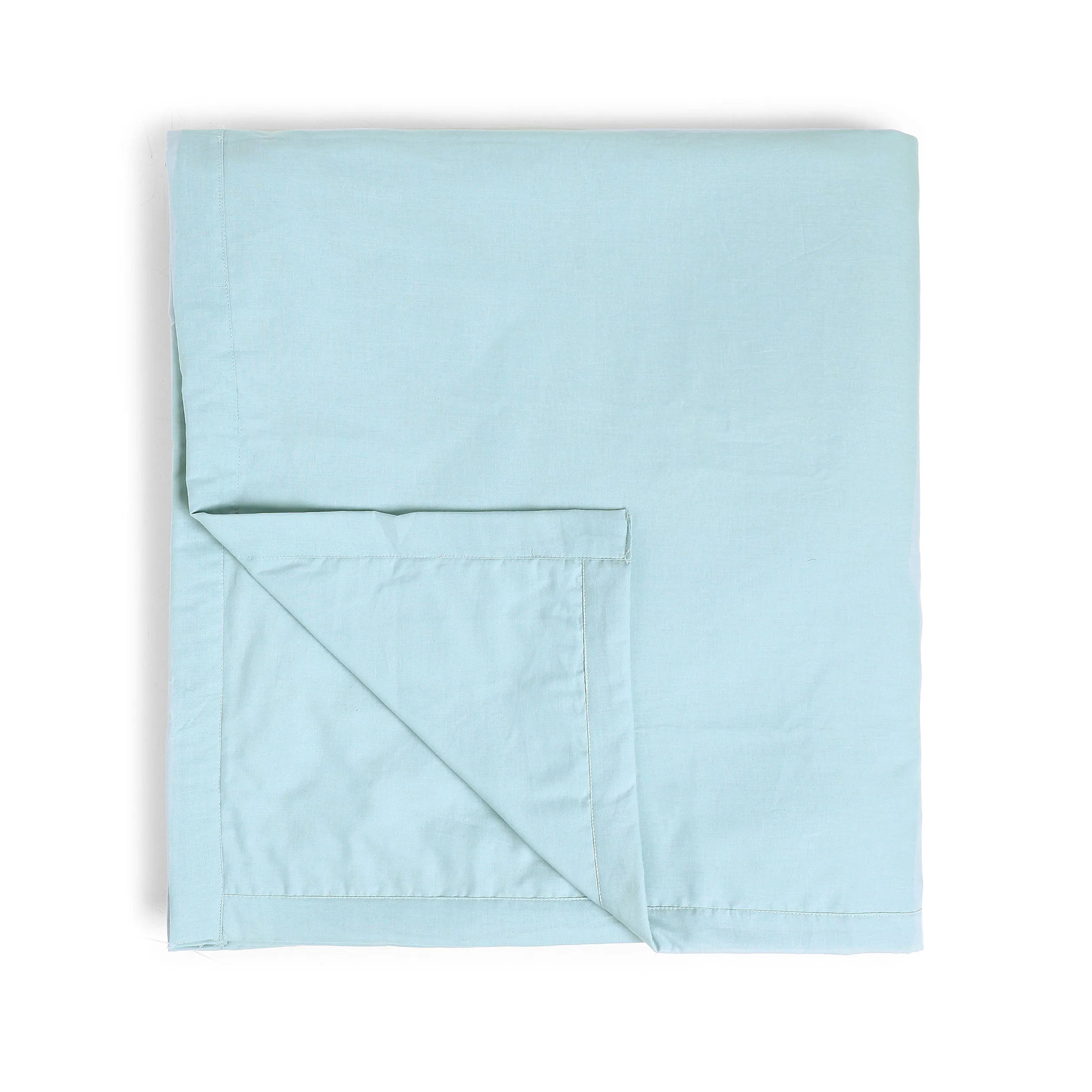 Paleto | Everyday Hues Cotton Solid Dyed Dohar with Super Soft Flannel Layering-Blue Sky