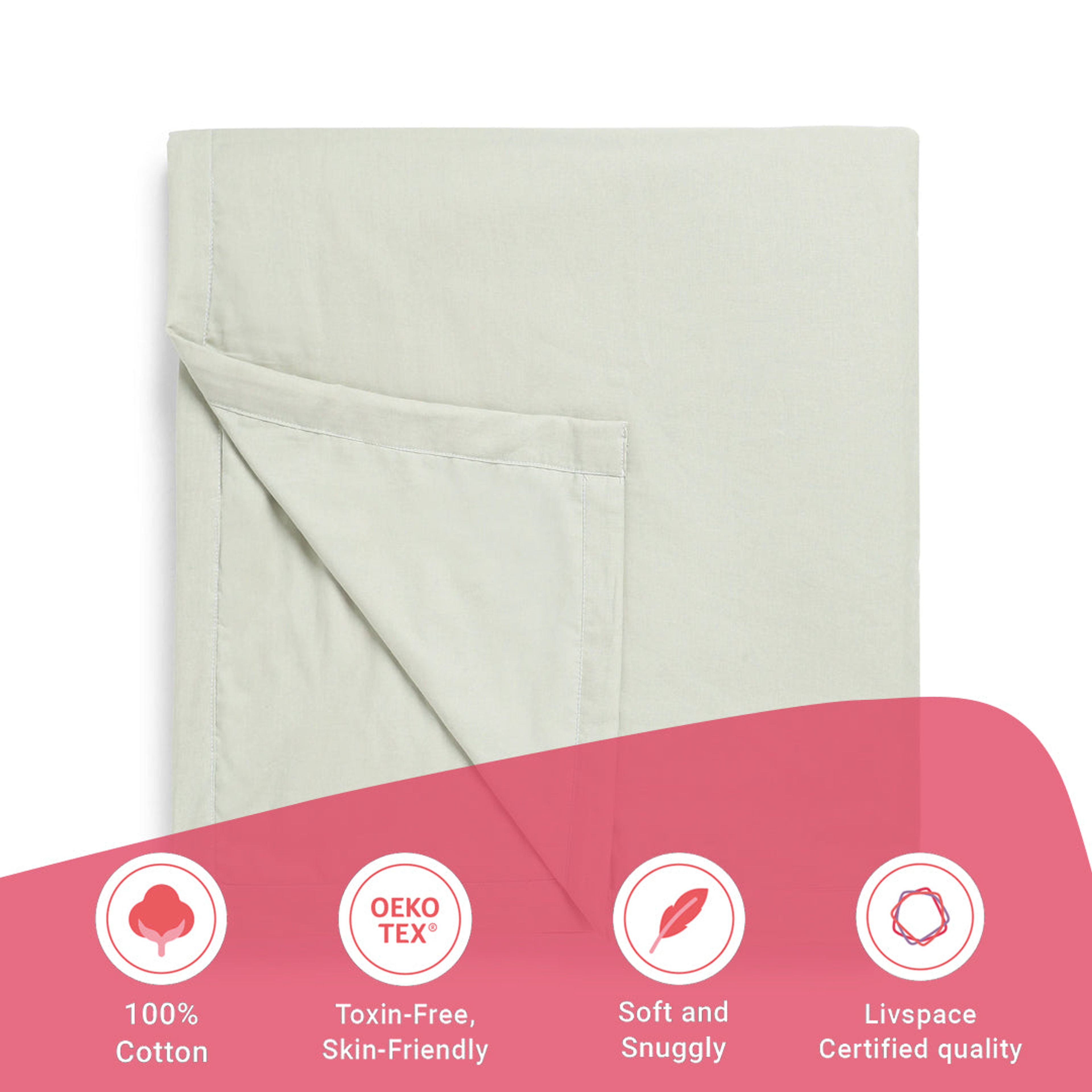 Paleto | Everyday Hues Cotton Solid Dyed Dohar with Super Soft Flannel Layering-Silver