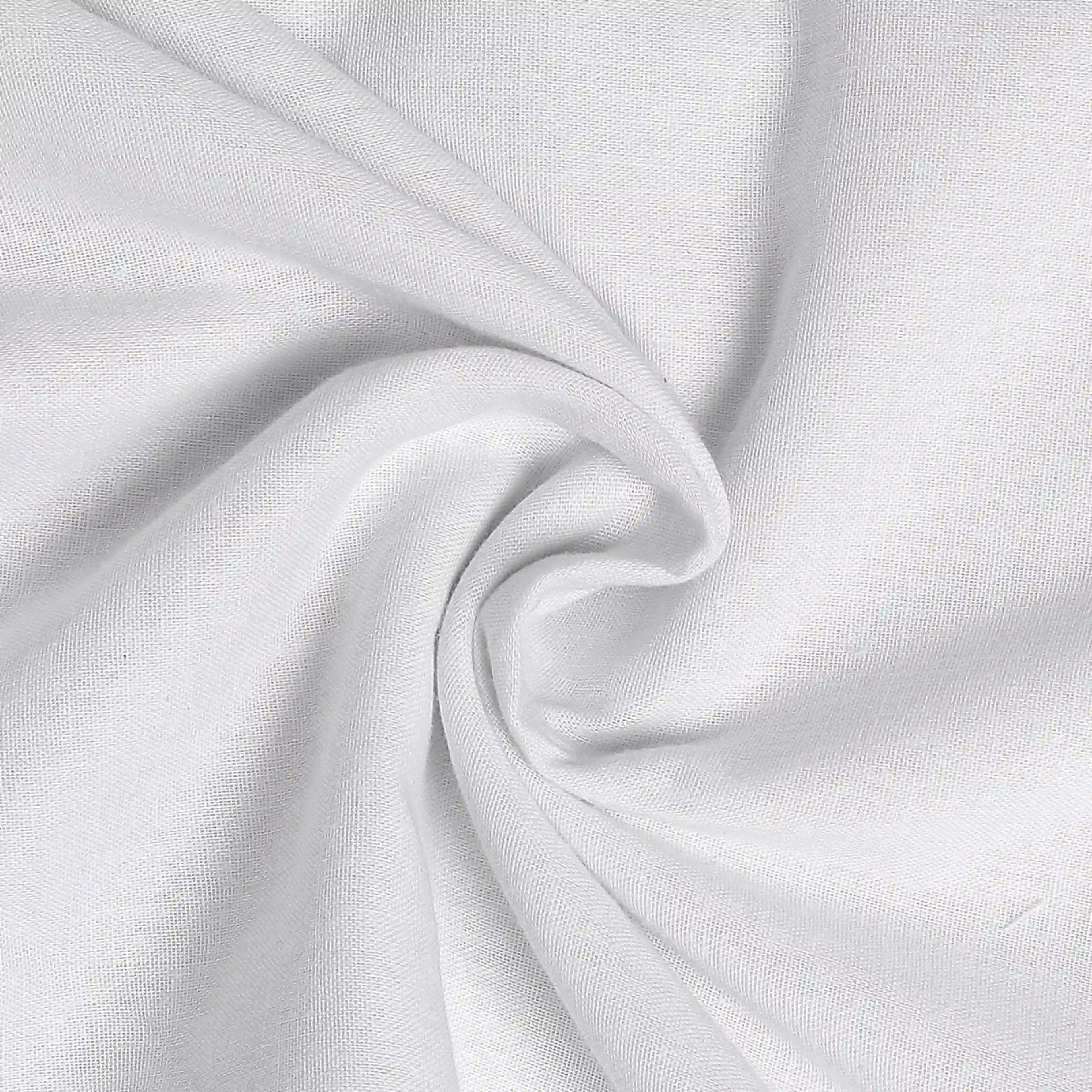 Paleto | Everyday Hues Cotton Solid Dyed Dohar with Super Soft Flannel Layering-White