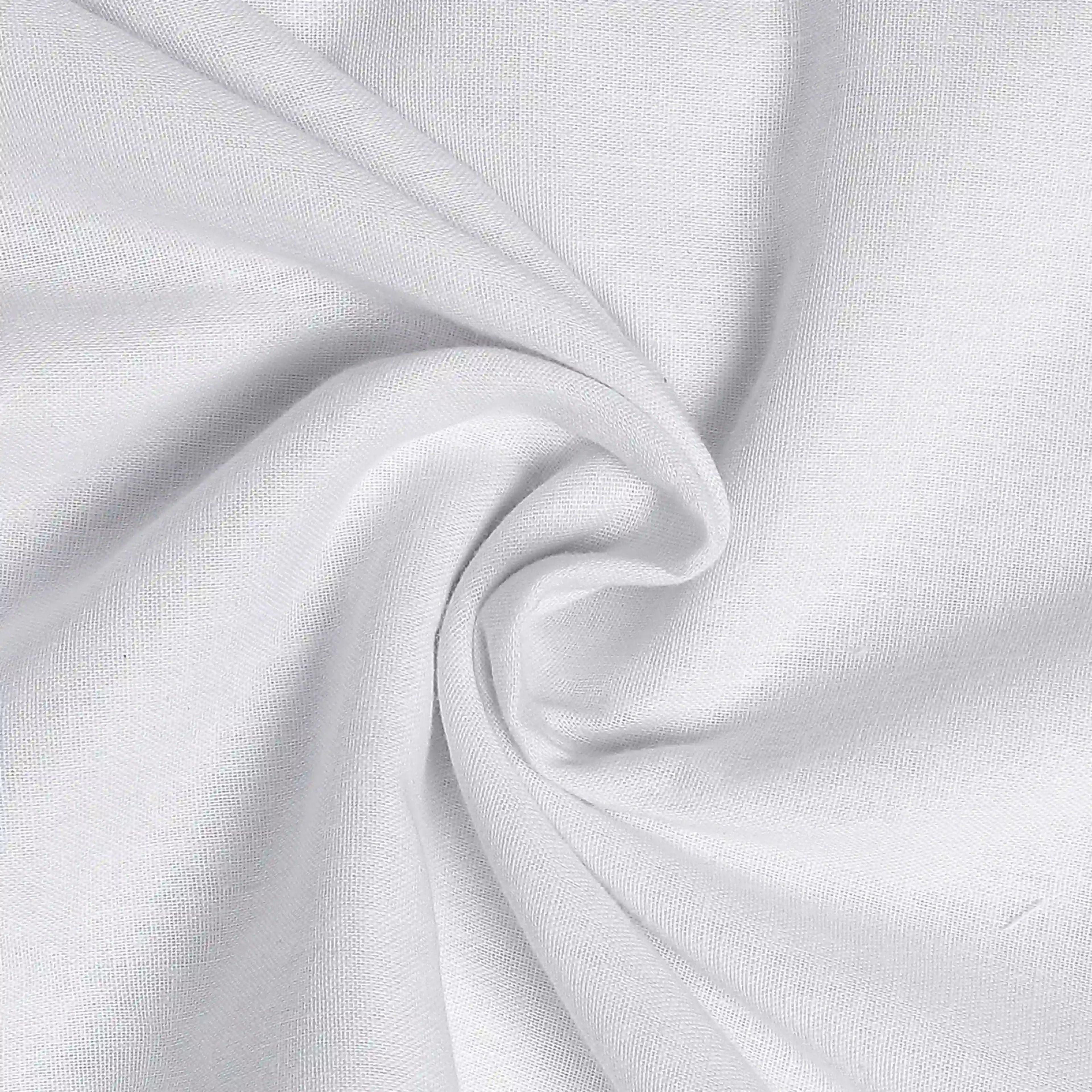 Paleto | Everyday Hues Cotton Solid Dyed Dohar with Super Soft Flannel Layering-White