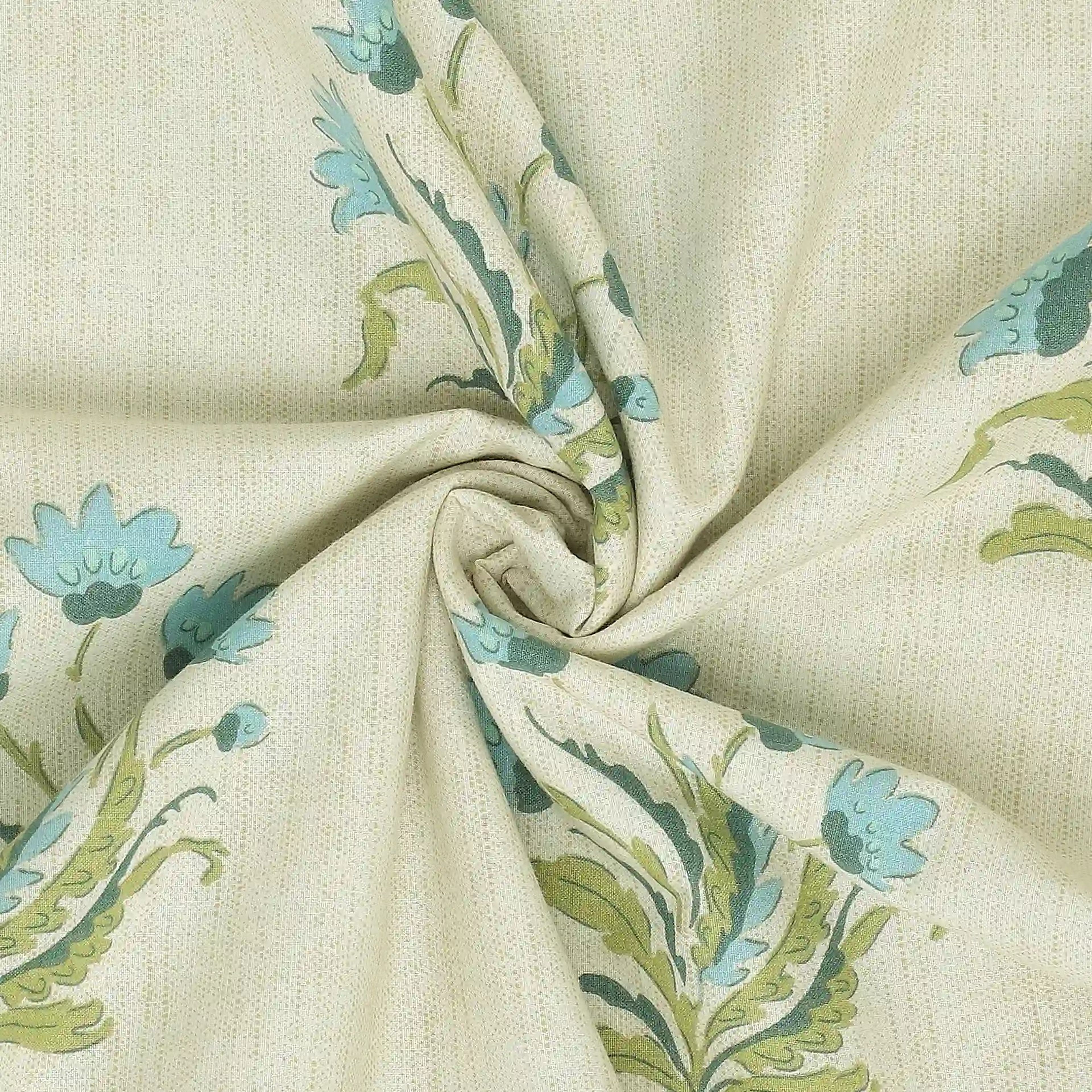 Chippa Lane | Contemporary Indian Print Design Reversible Dohar with Super Soft Flannel Layering-Indian Sage