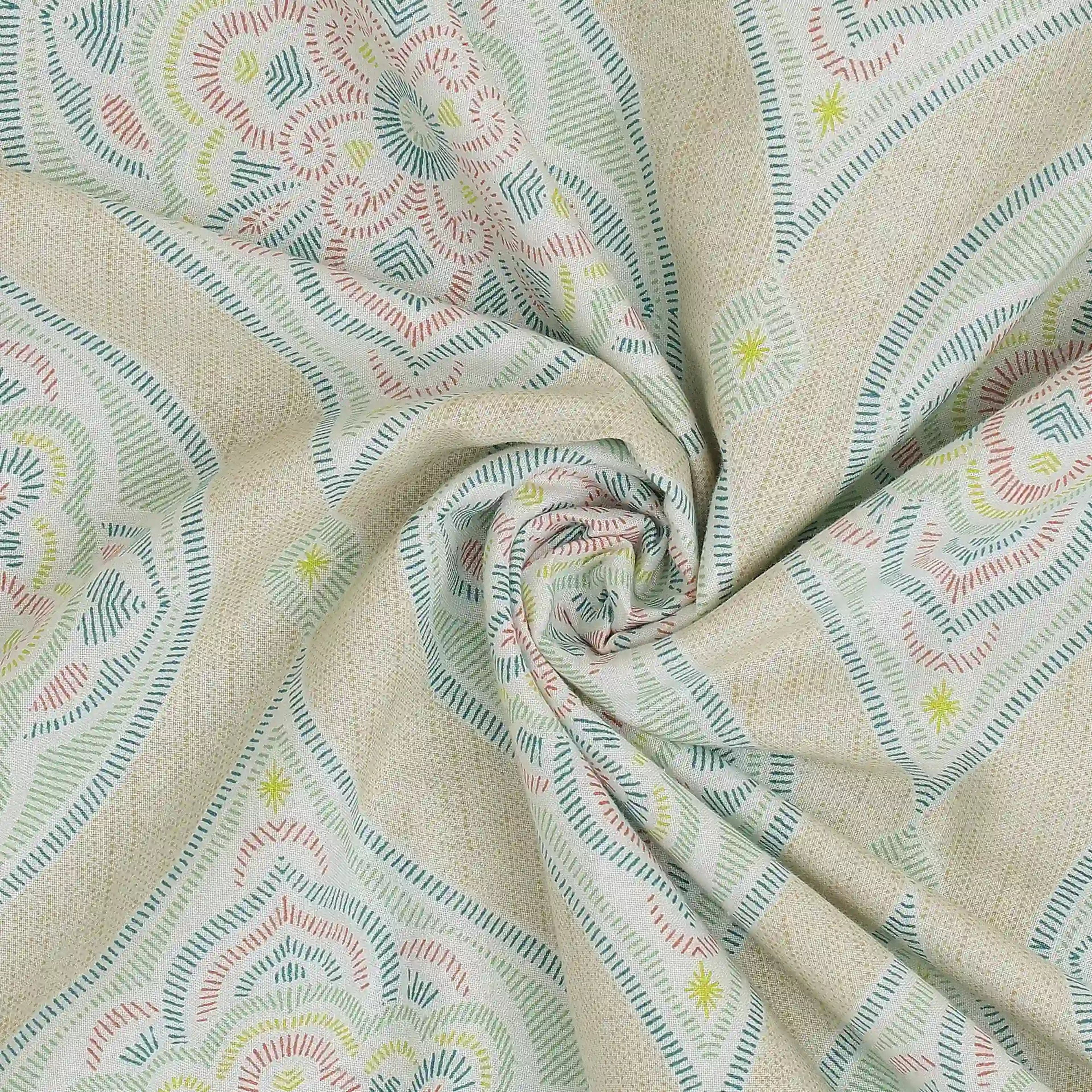 Chippa Lane | Contemporary Indian Print Design Reversible Dohar with Super Soft Flannel Layering-Sage