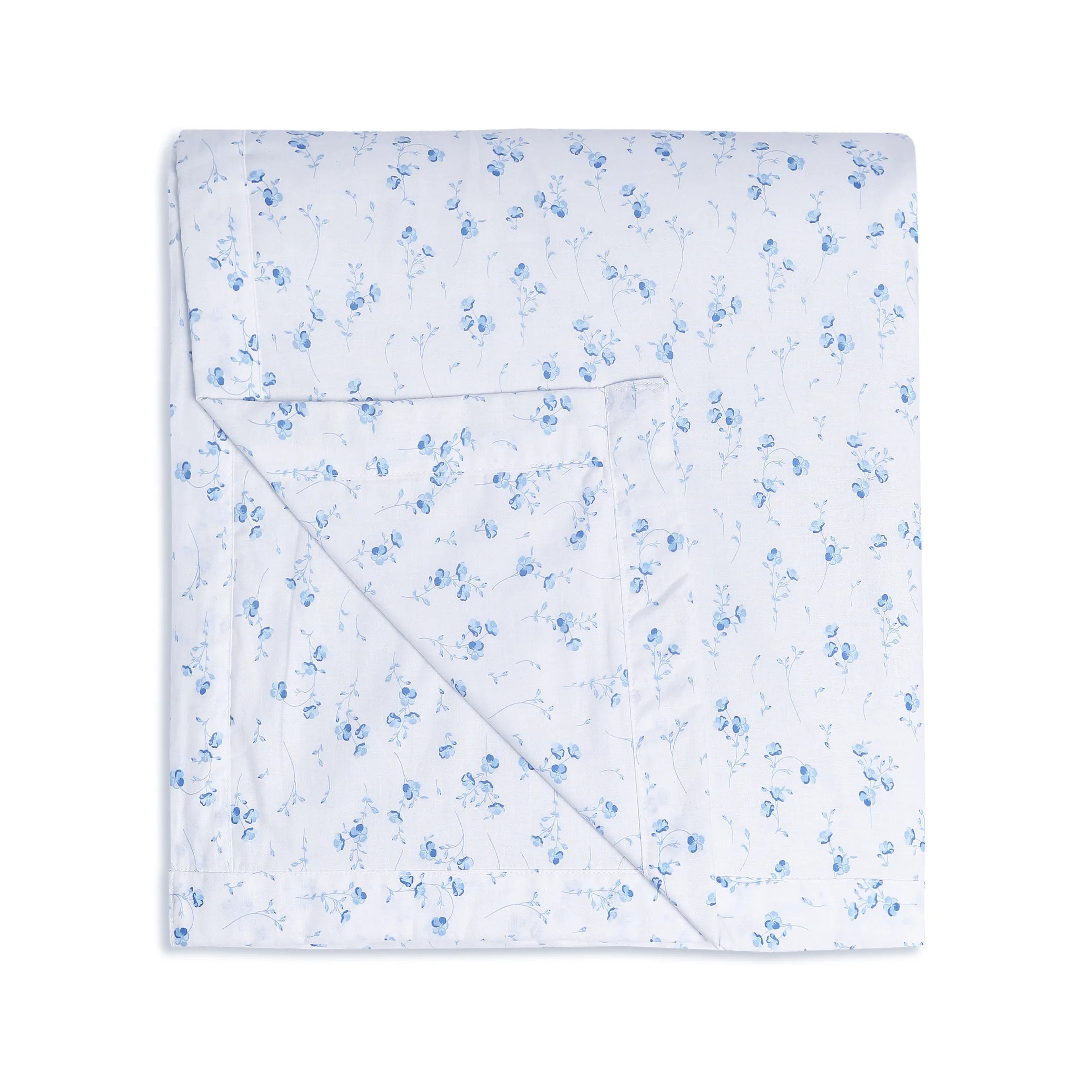 Bloomshire Classic | Everyday Charm Printed Reversible Dohar with Super Soft Flannel Layering-Blue