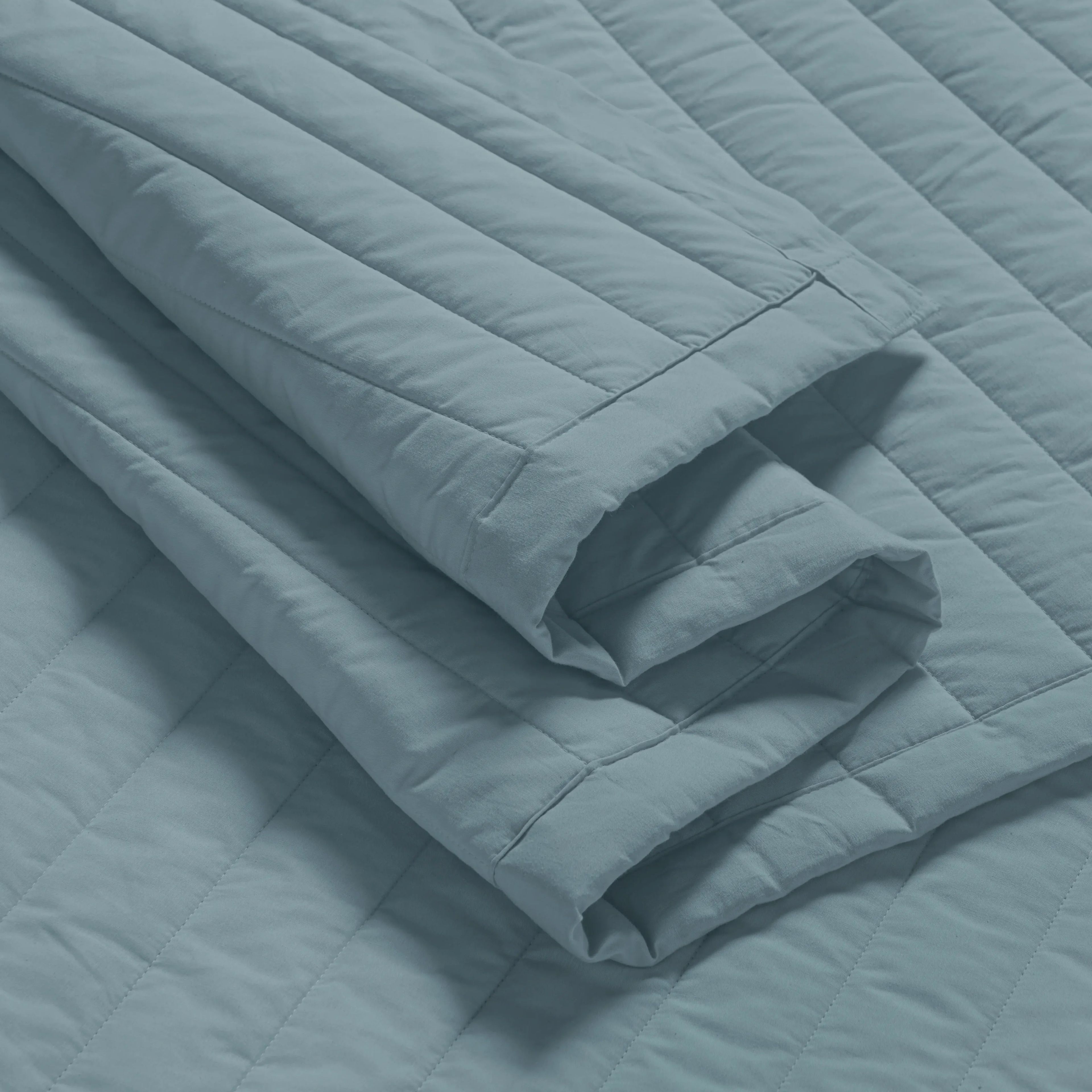 Nuvola | Luxurious Solid Dyed Straight Quilted Cotton Bedcover Set