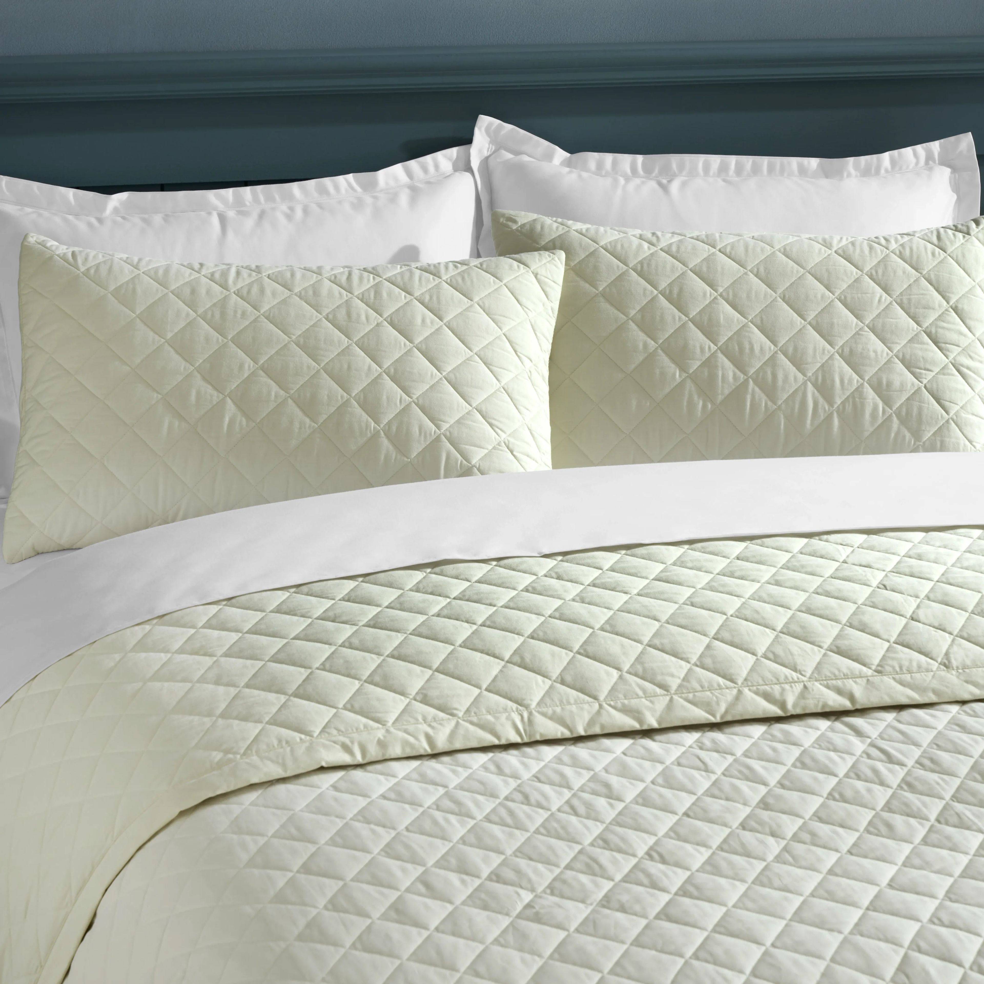 Nuvola | Luxurious Solid Dyed Diamond Quilted Cotton Bedcover Set