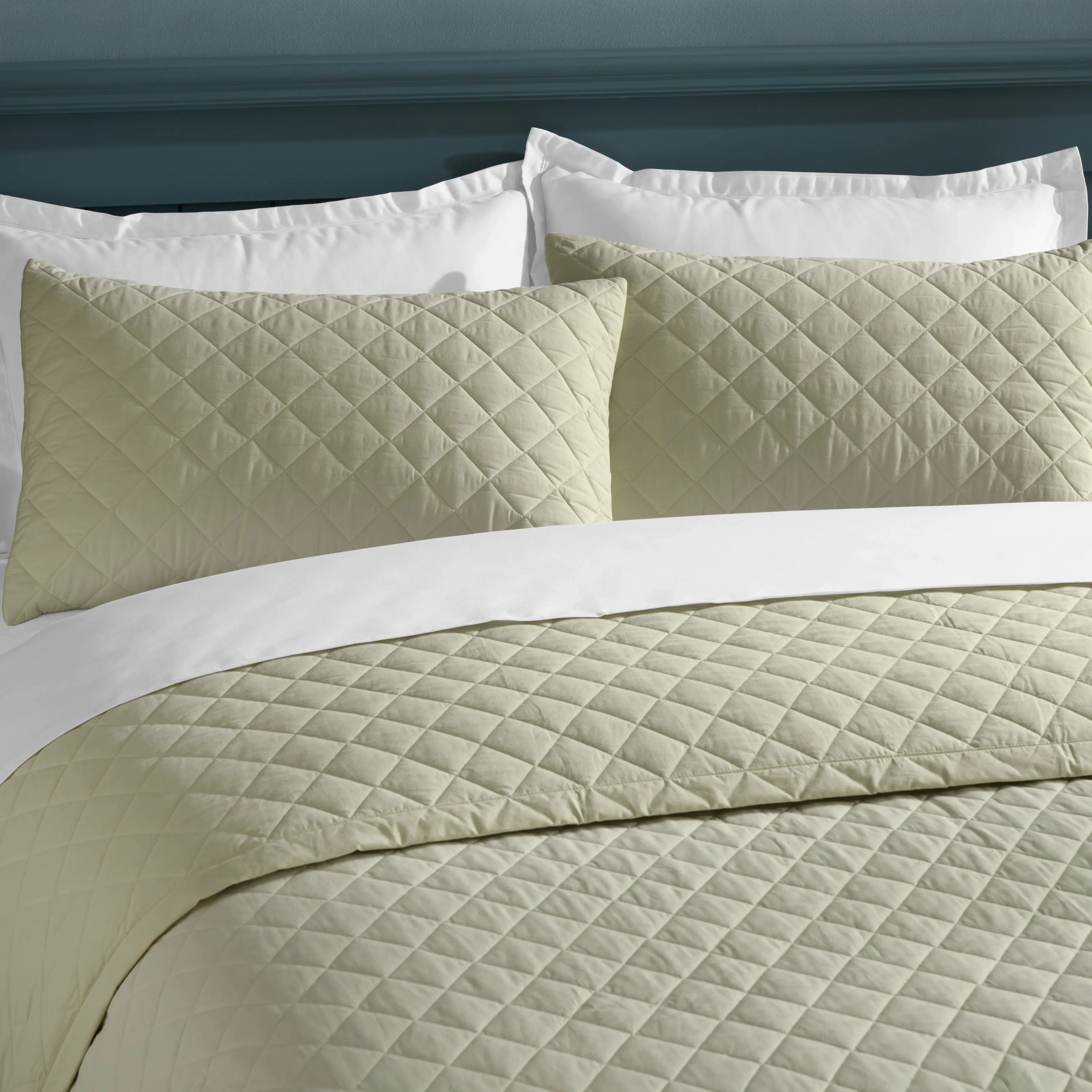 Nuvola | Luxurious Solid Dyed Diamond Quilted Cotton Bedcover Set